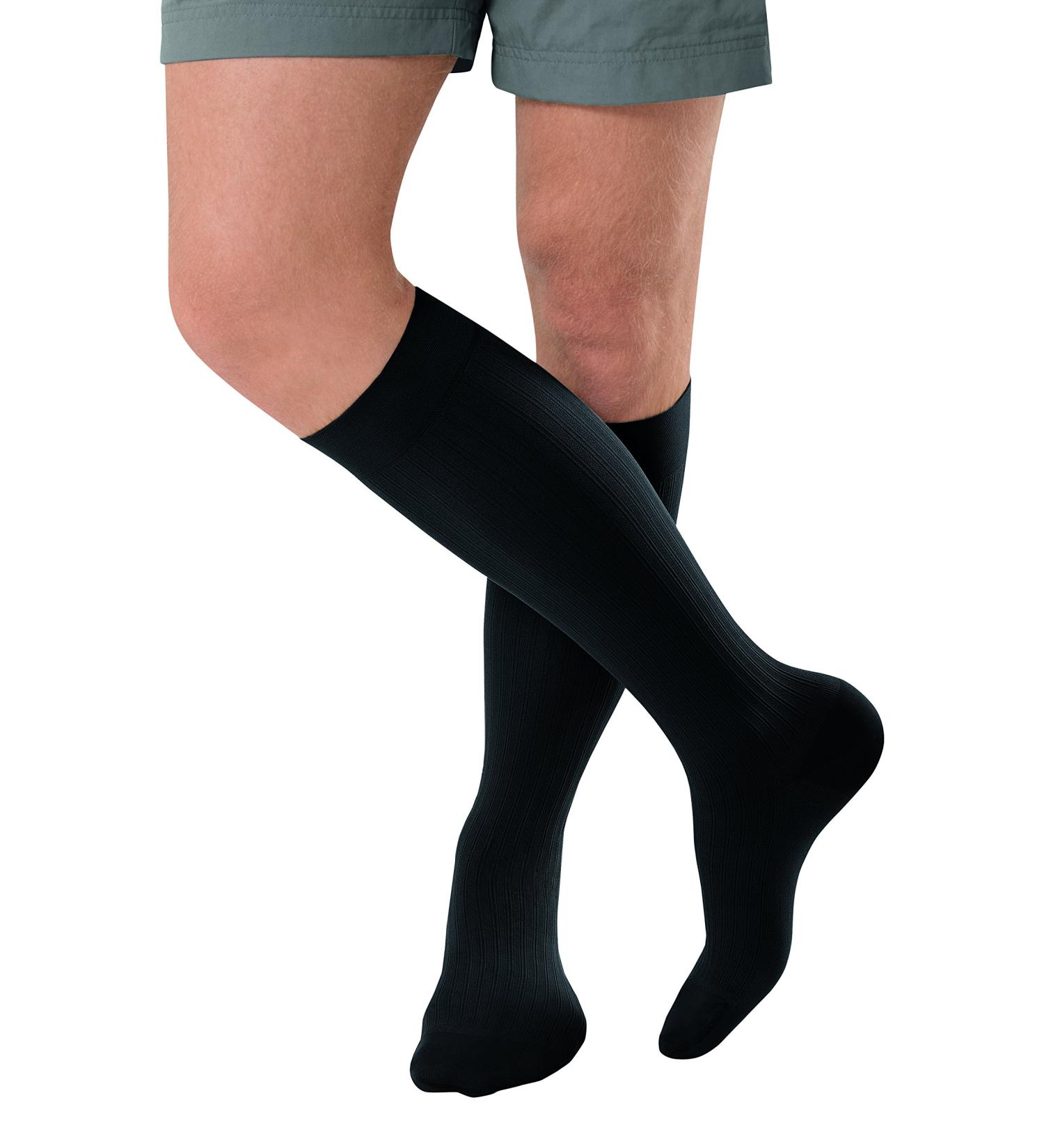 JOBST forMen Ambition Knee High Socks - SoftFit Technology 30-40 mmHg Compression Navy Size 4 - International Shipping Available - Buy Online on GoSupps.com