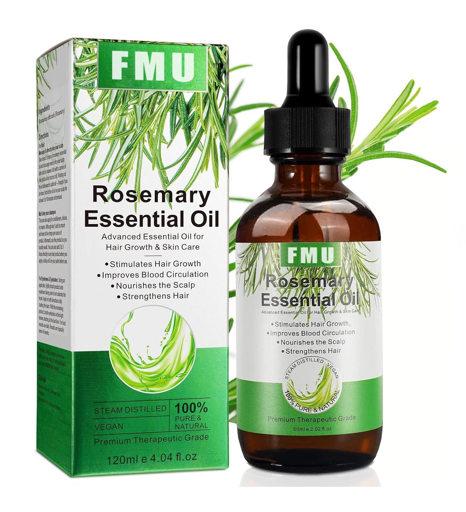 Hair Essential Oil Rosemary Oil Hair Rosemary Oil for Hair Organic Rosemary Oil for Hair Care Rosemary Essential Oil for Men and Women - Buy Online on GoSupps.com