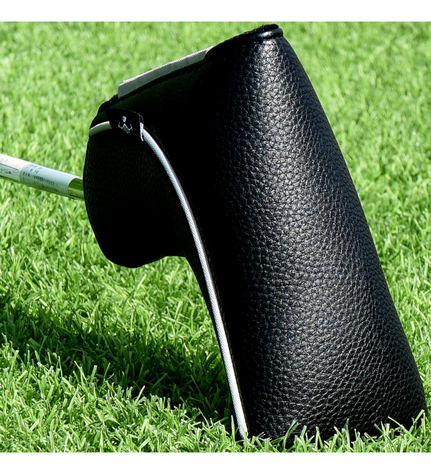 Big Teeth Classic Golf Blade Putter Cover Headcover with Magnetic Closure - Ideal for Scotty Cameron, Taylormade, Odyssey - Black - Buy Online on GoSupps.com
