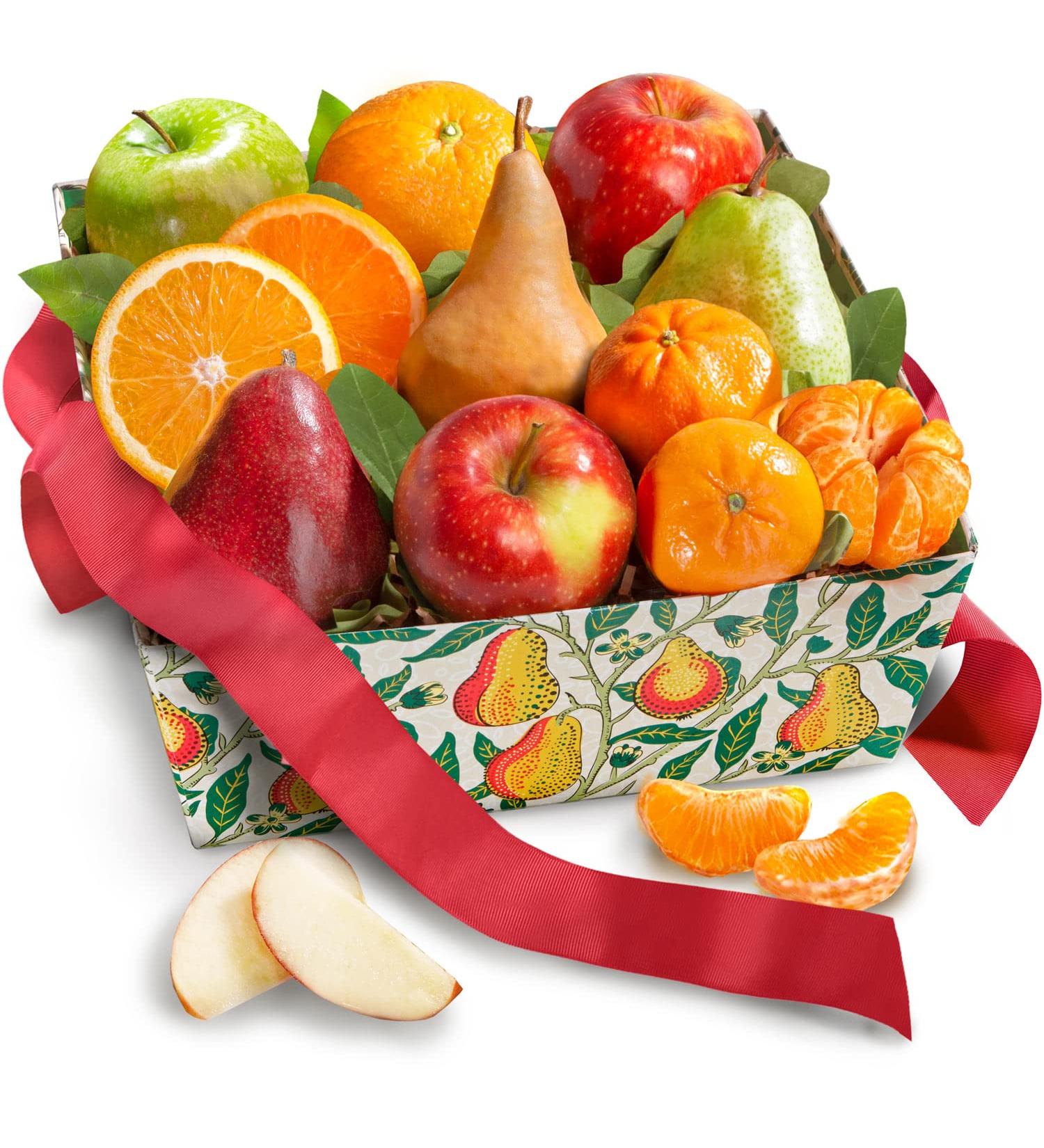 A Gift Inside Fresh from the Farm Fruit Gift Basket - Buy Online on GoSupps.com