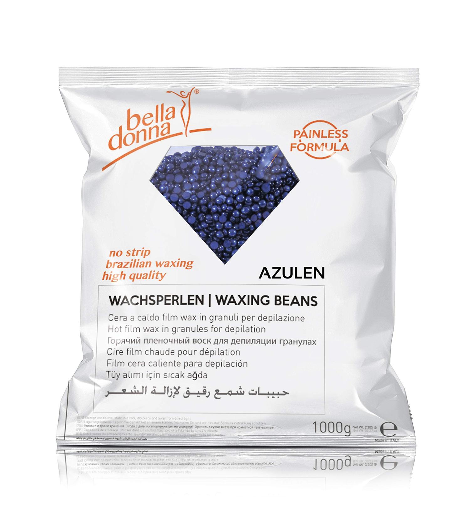 Bella Donna Pacific Blue Wax Pearls 1000g - Stripless & Painless Hair Removal Beads - Buy Online on GoSupps.com