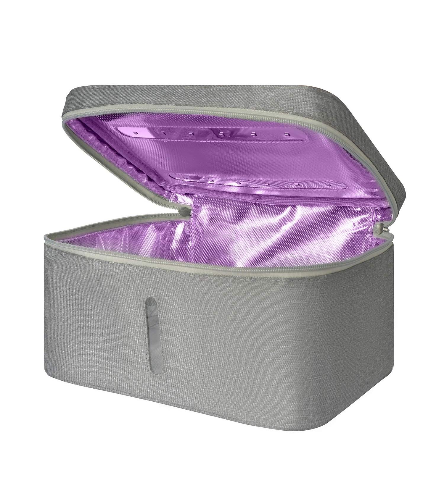 Portable XL UV Light Sanitizer Bag with 12 UVC LEDs | Rechargeable & Multipurpose Cleaner | 99.99% Germ Elimination in 5 Minutes | 265nm Wavelength - Buy Online on GoSupps.com