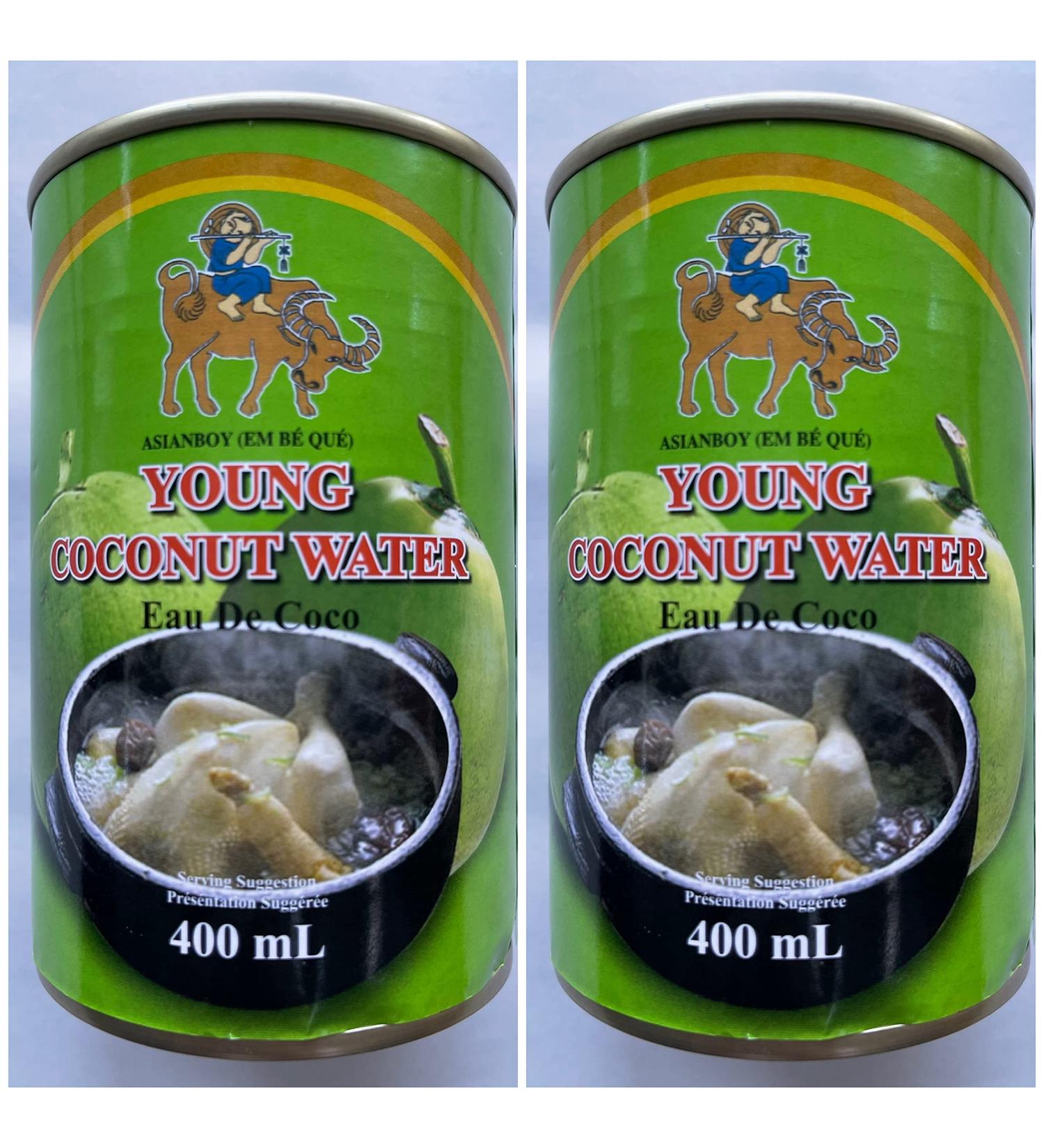 ASIANBOY BRAND YOUNG COCONUT WATER 2X 400ml - Buy Online on GoSupps.com