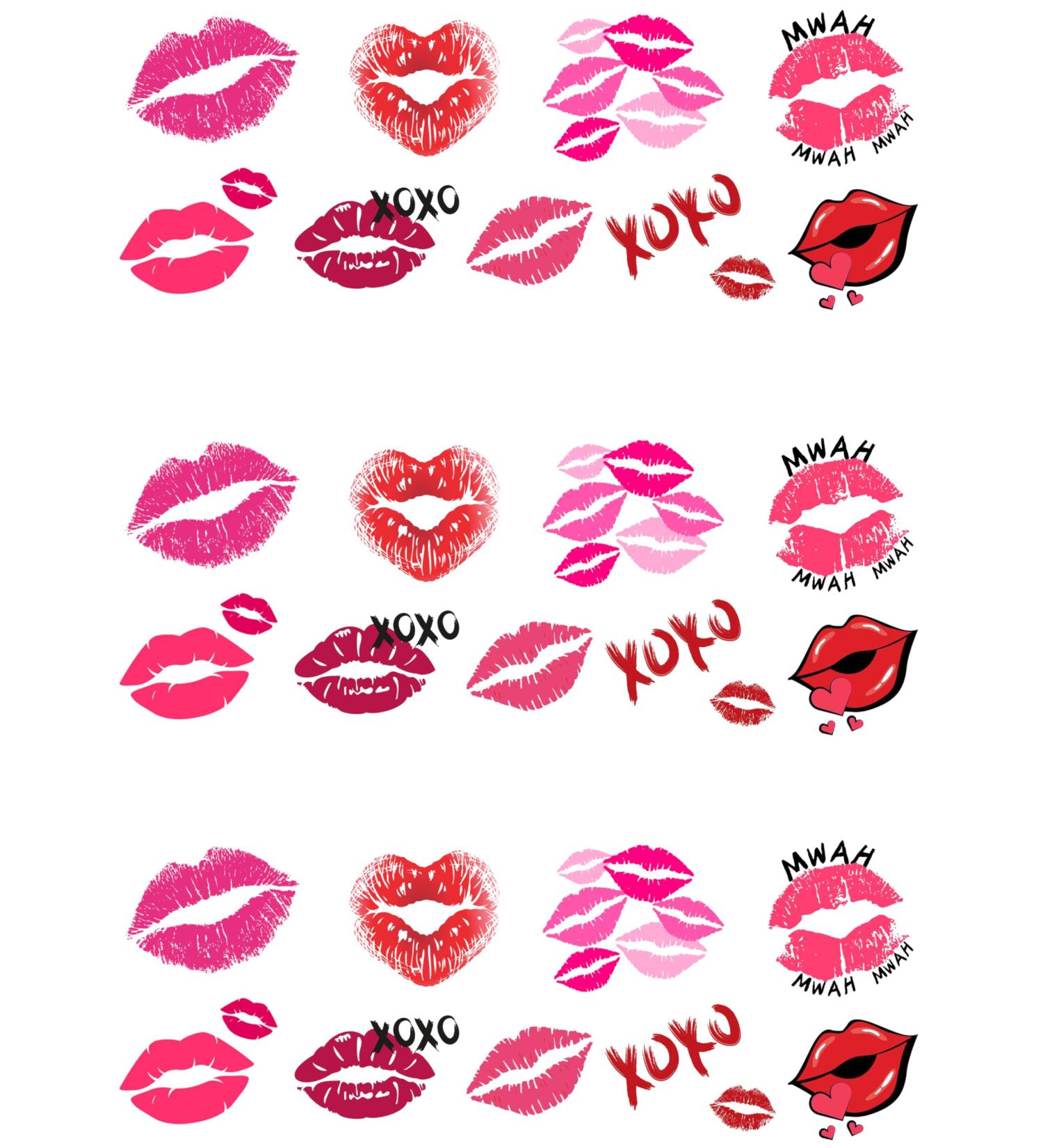 27 Stand Up Valentines Kisses Themed Edible Wafer Paper Cake Toppers Decorations - Buy Online on GoSupps.com