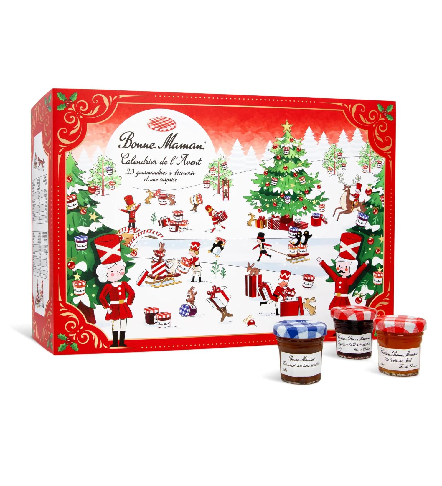 Calendrier de l Avent Bonne Maman - dition Limit e 2025 avec 24 Gourmandises Authentiques - Confitures & P tes Tartiner - Id e Cadeau No l pour Petit D jeuner & Go ter - Buy Online on GoSupps.com