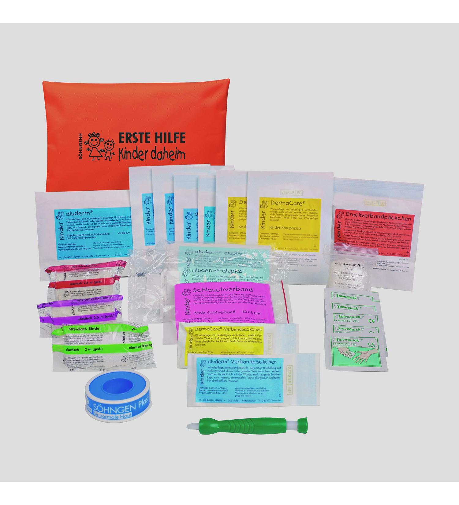 Buy S hngen First Aid Set for Children - Compact Orange Zip Pocket | Essential Home Safety Kit - Buy Online on GoSupps.com