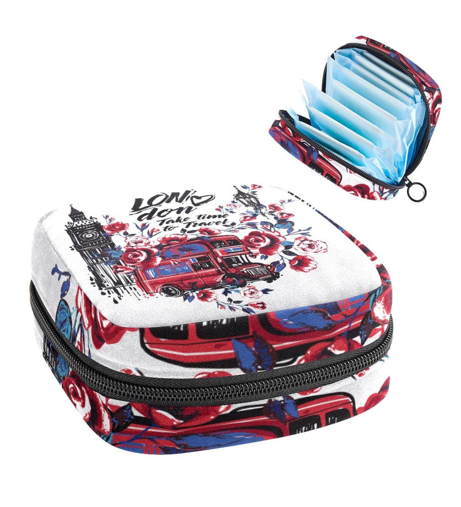 Buy Women's Bonds Storage Pockets Stillpad Waller - Floral Portable Period Kit Bag | Feminine Products for Girls - Buy Online on GoSupps.com