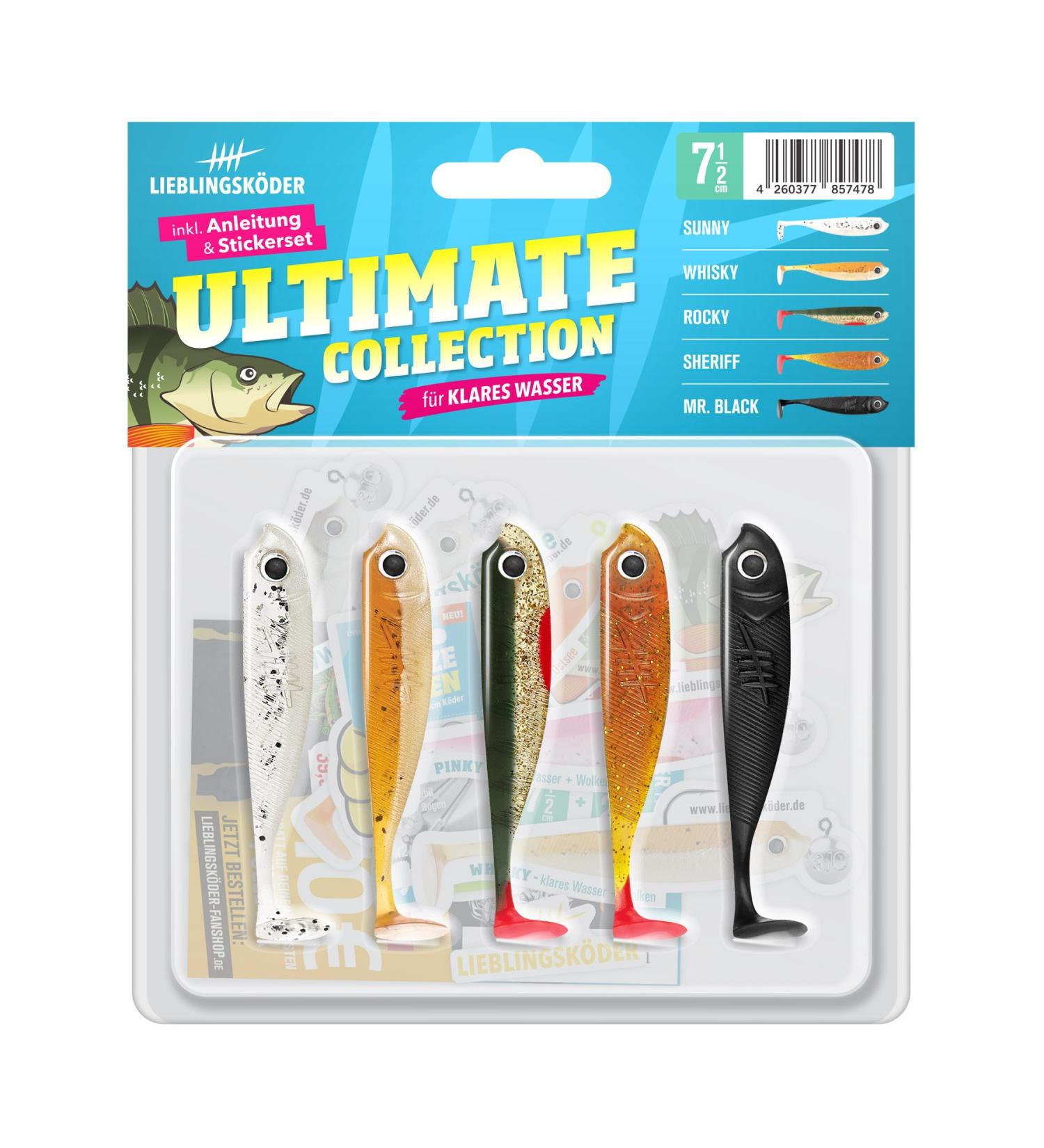 5 favorite baits rubber fish for zander fishing with rubber fish 7.5cm Ultimate Collection clear water
