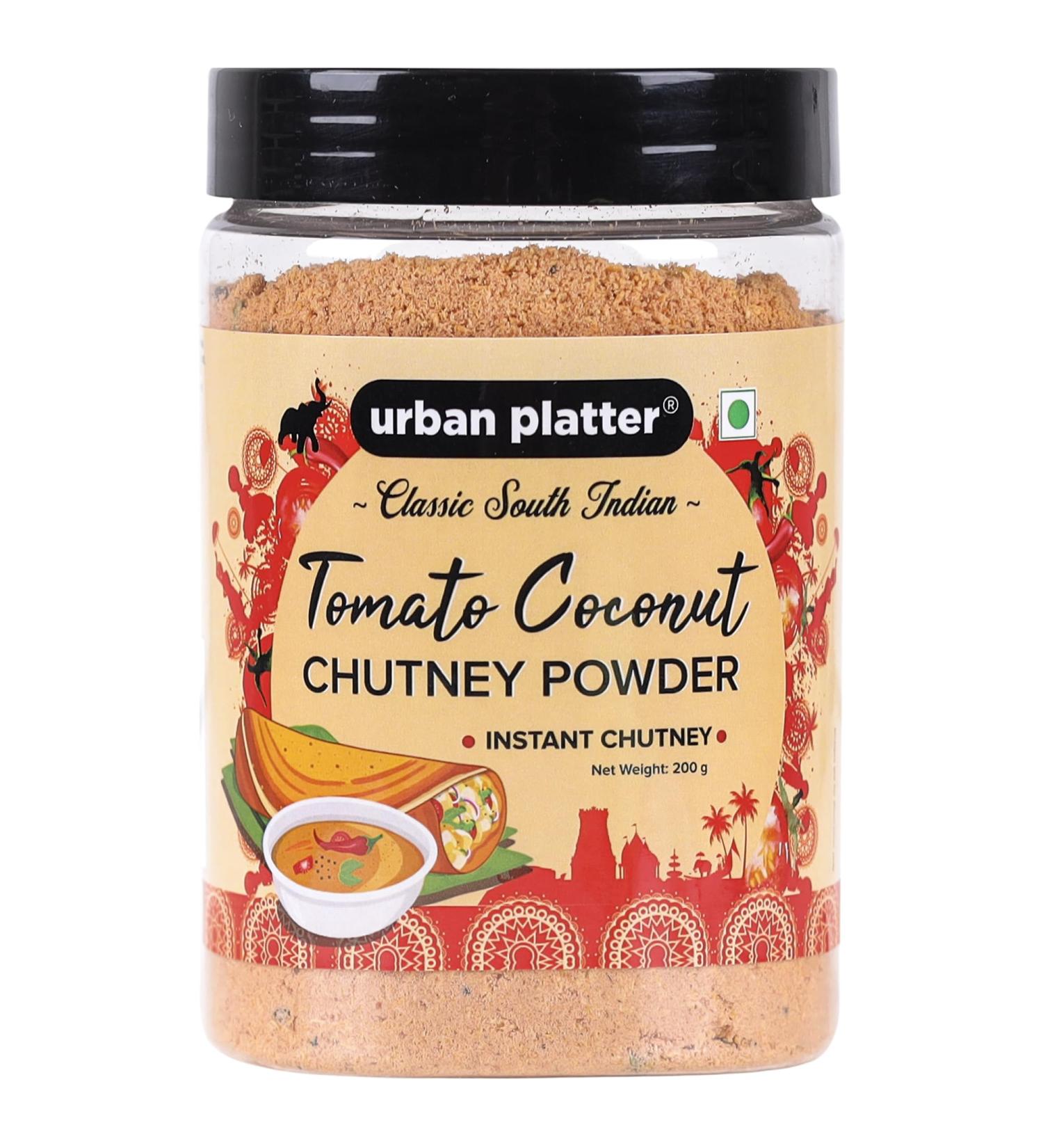 South Indian Style Instant Tomato Coconut Chutney Powder 200G / 7Oz Nariyal Ki Chutney Just Water  - Buy Online on GoSupps.com