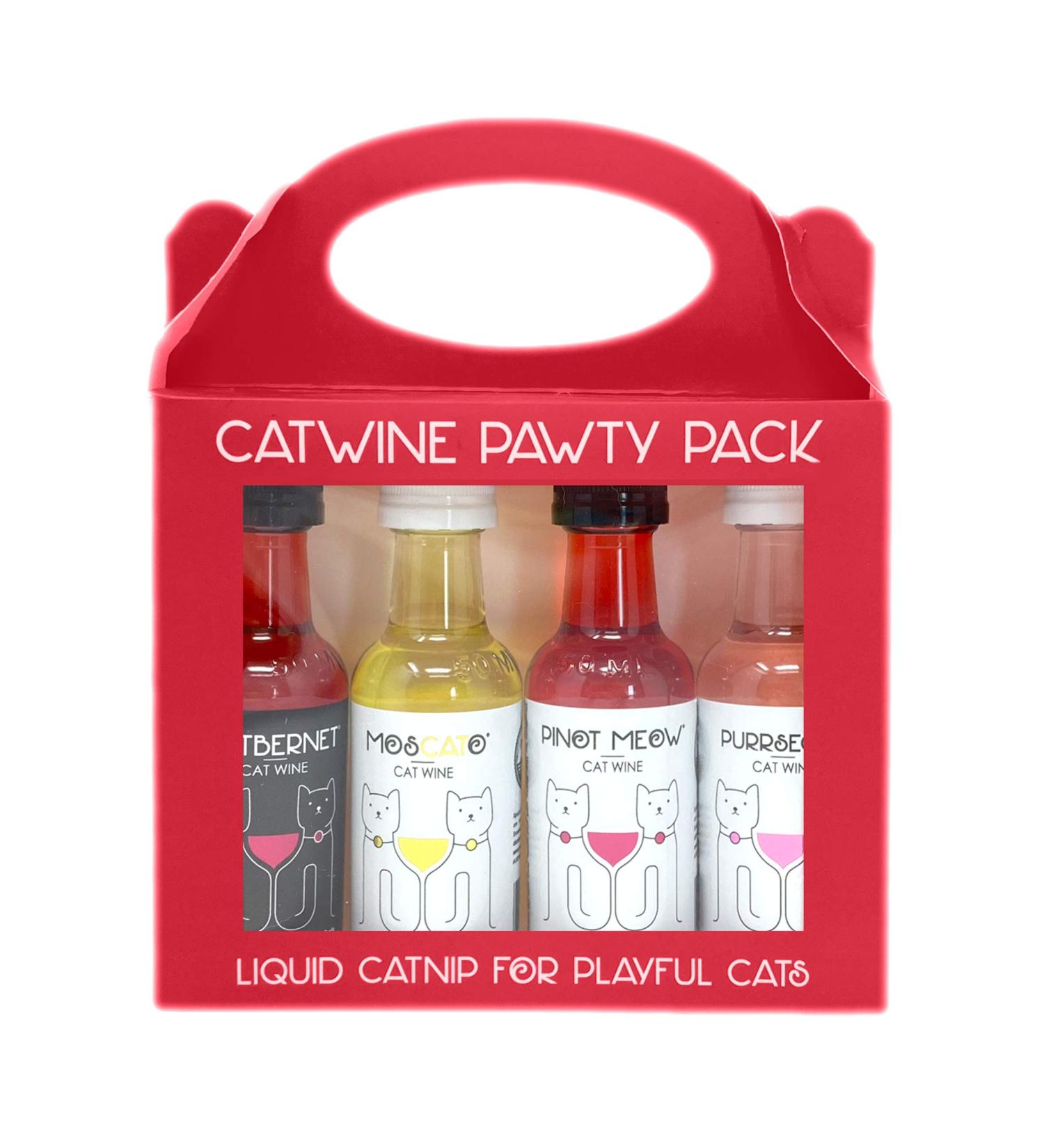 PetWineShop Cat Wine Pawty Pack - Catnip Wine Set for Cats & Kittens - Buy Online on GoSupps.com