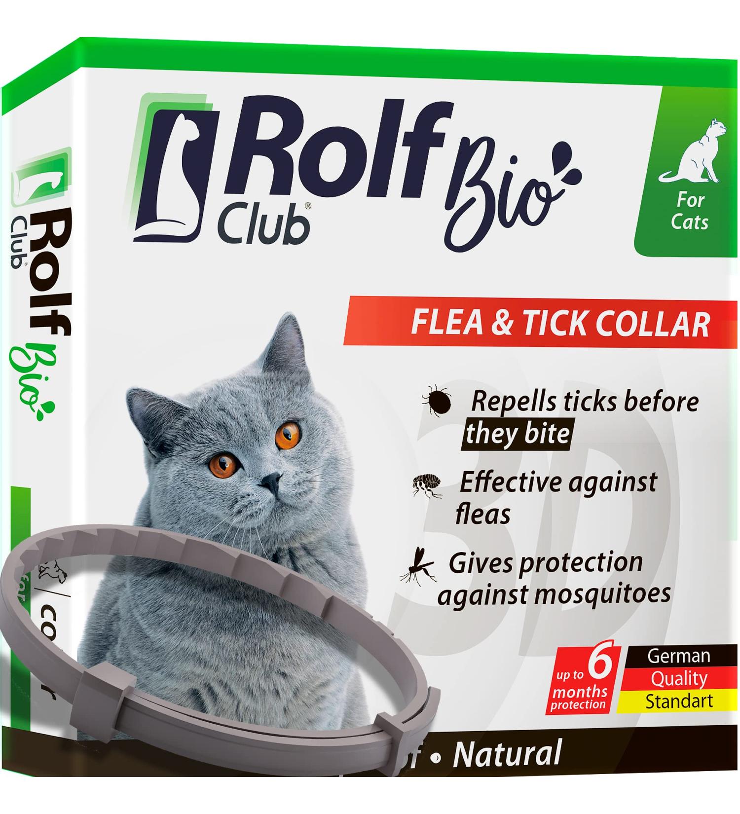 6-Month Natural Flea & Tick Collar for Cats - Effective Prevention & Safe Treatment - Anti-Flea & Tick Essential Oil Repellent - Buy Online on GoSupps.com