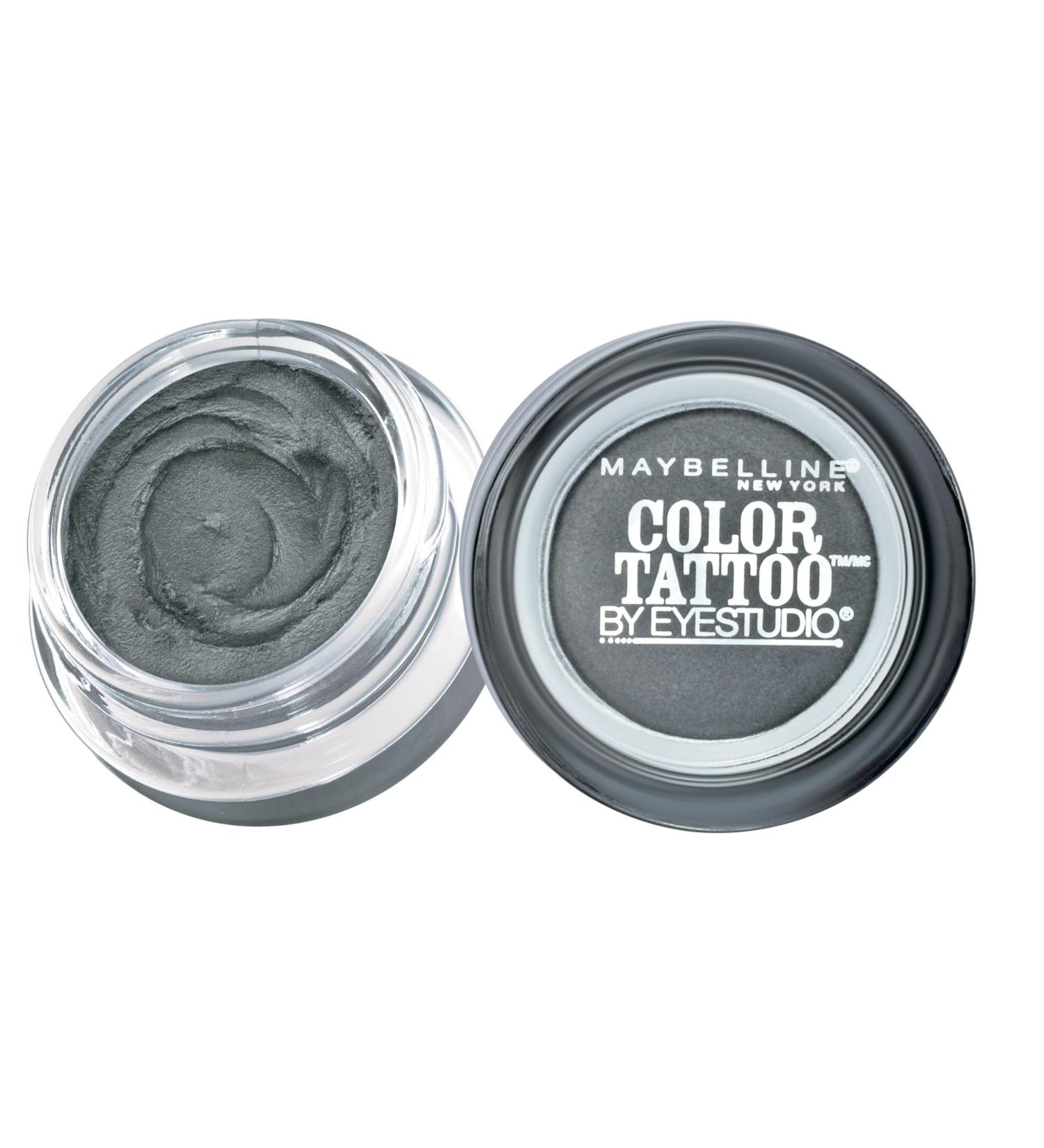Maybelline ColorTattoo Metal 24HR Cream Gel Eyeshadow - Audacious Asphalt 0.14oz - Buy Online on GoSupps.com