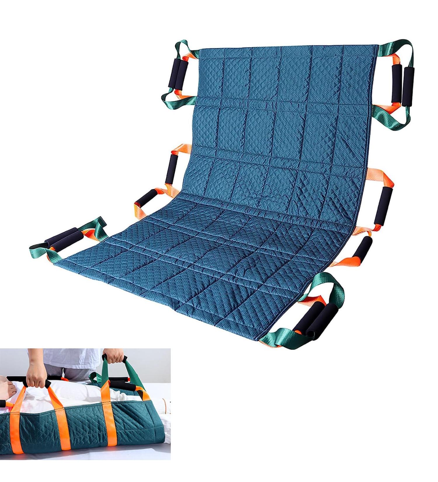 Patient Transfer Sheet 46'' X 27'' Bed Transfer Positioning Pad with Multiple Handle 3 Layers of Embossed Oxford Cloth and Waterproof for Turning Lifting Sliding Elderly Patients - Buy Online on GoSupps.com