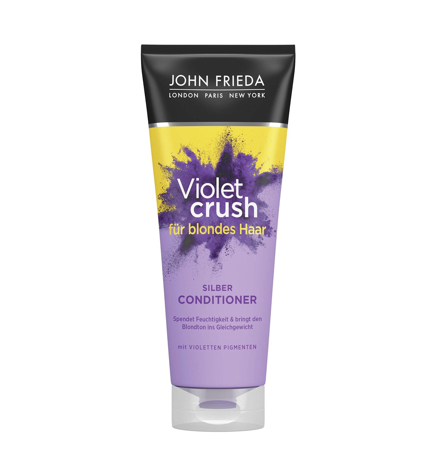 John Frieda Violet Crush Silver Conditioner 250ml - Tone Balancer for Blonde Hair - International Shipping Available - Buy Online on GoSupps.com