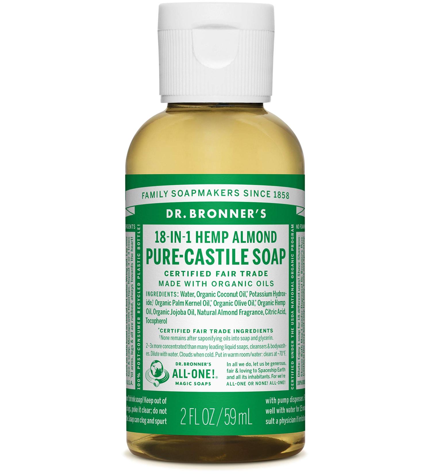 Dr. Bronner's Dr. Bronner S Jabon Almond Liquid 60 ml 1 x 100 g