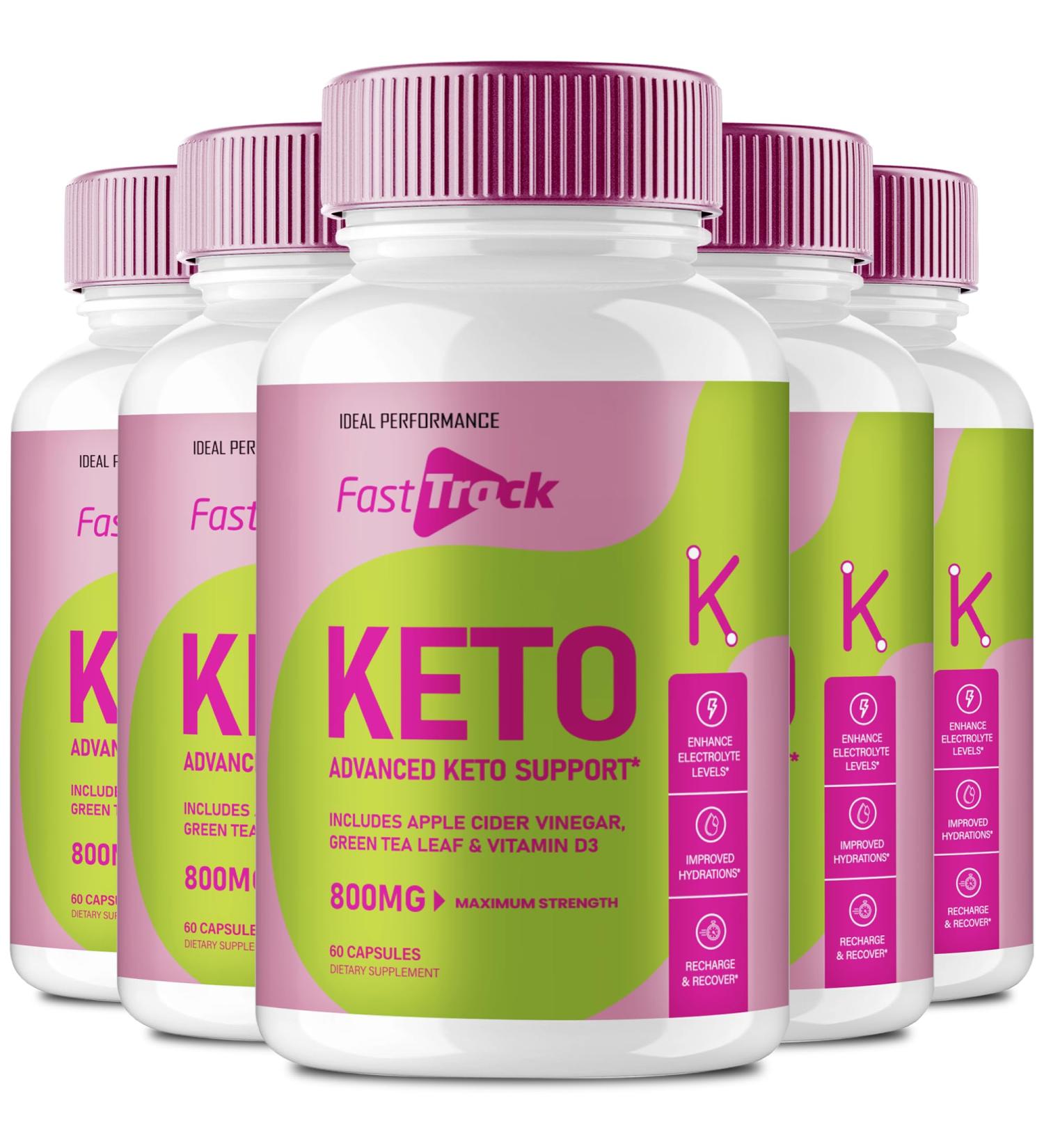 Fast Track Keto Capsules Fasttrack Advanced Formula Supplement Pills - Maximum Strength Fast Track Health and Wellness Capsules All Natural Keto Pills Fasttrack Keto Reviews (5 Pack) - Buy Online on GoSupps.com