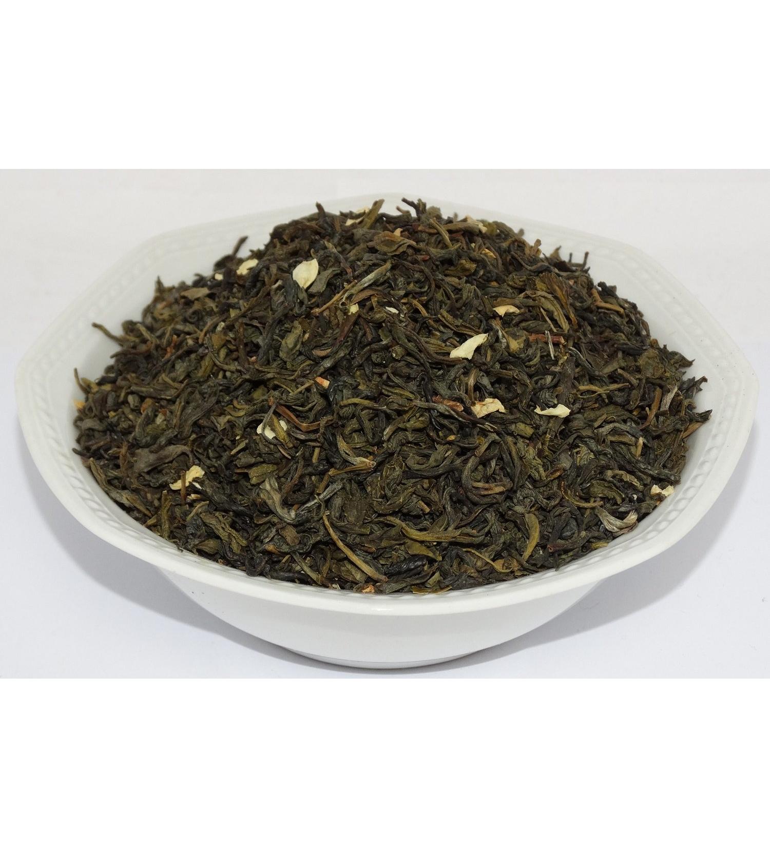  AMA-Feinkost Jasmine Green Tea with Jasmine Flowers (100g) - Buy Online on GoSupps.com