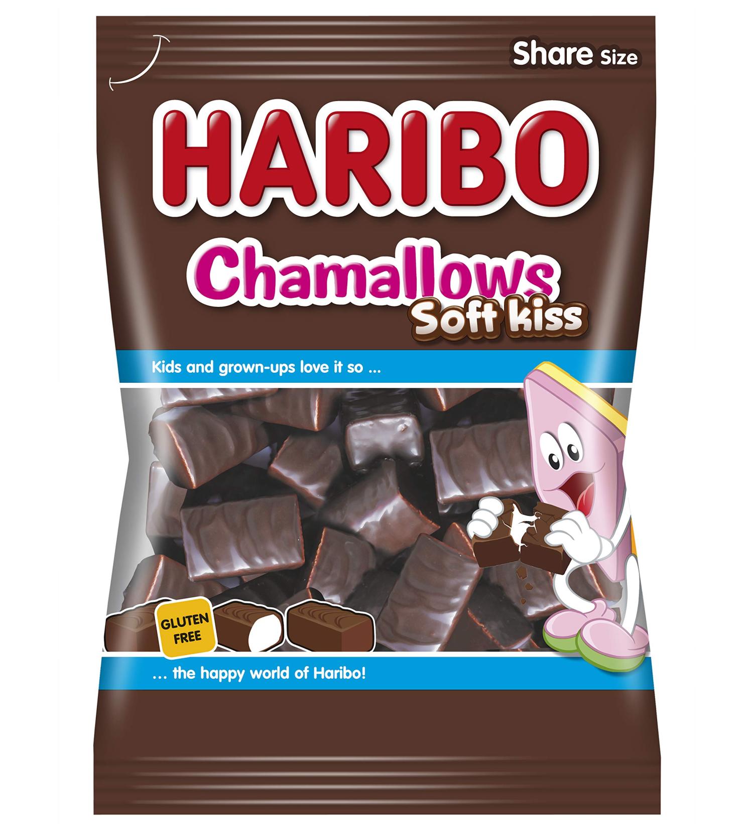 Haribo - Chamallows Soft-Kiss (Chamallows Soft-Kiss) | Poids Total 200 grams - Buy Online on GoSupps.com