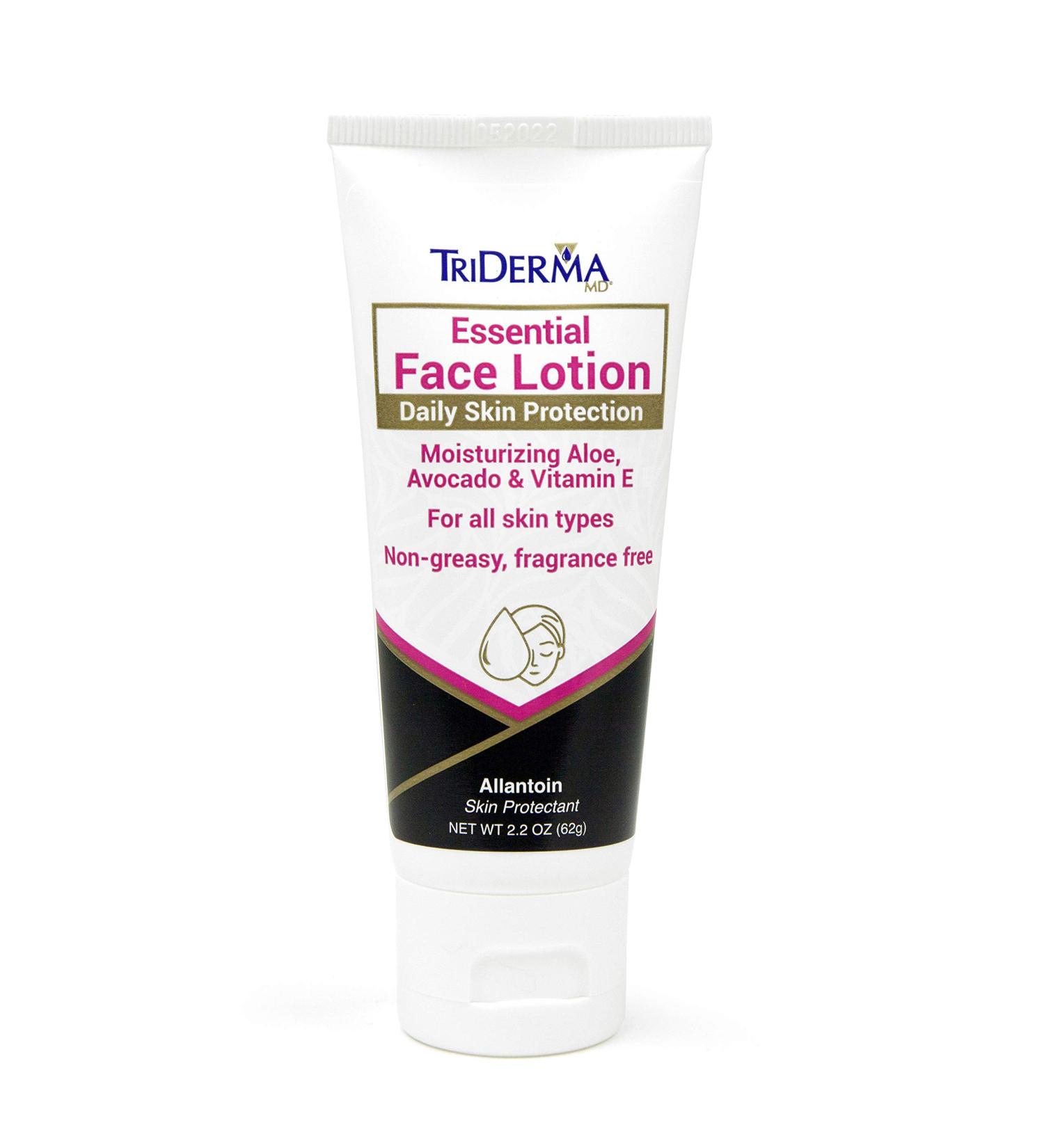 TriDerma Essential Face Lotion - Daily Skin Protection Soothes & Moisturizes - Travel Size 2.2 oz - Ideal for Skin & Lips - Buy Online on GoSupps.com