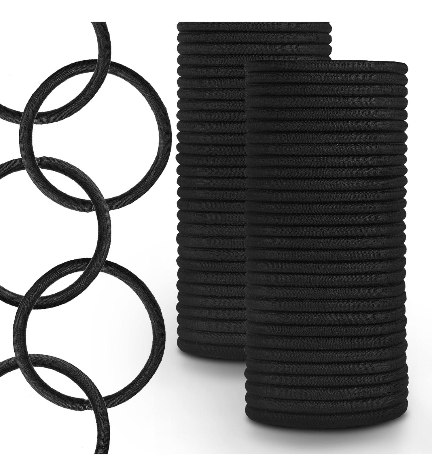 120 PCS Yeehuan Hair Ties for Women and Men - Elastic Bands for Thick, Curly Hair - Black Ponytail Holder - Hair Accessories Gift Set - Buy Online on GoSupps.com