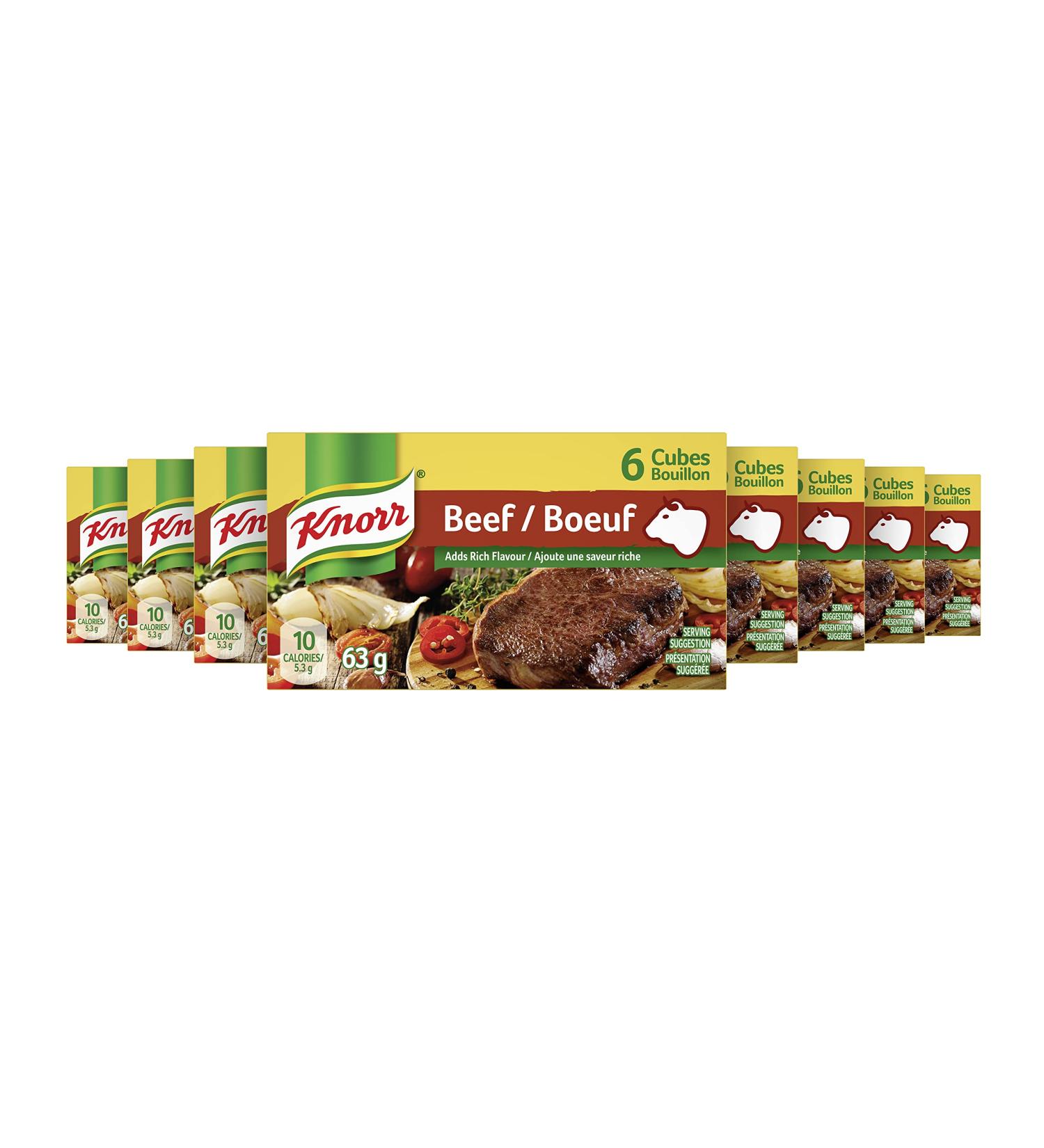Knorr Bouillon Cubes for rich deep beef flavour Beef 63 g pack of 8 Beef 63 g (Pack of 8) - Buy Online on GoSupps.com