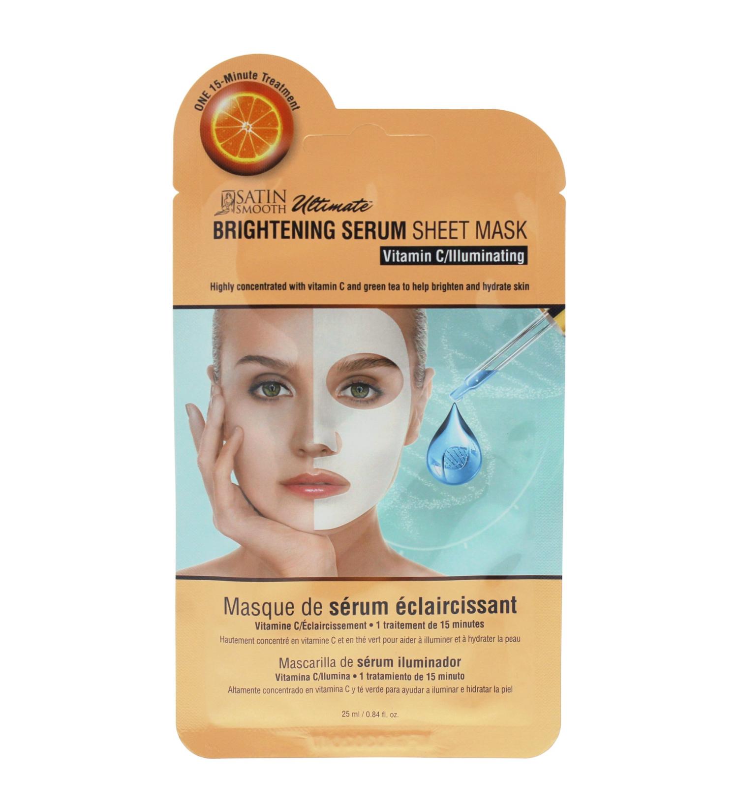 SATIN SMOOTH Satin Smooth Brightening Serum Sheet Mask for Unisex Mask 23.8g