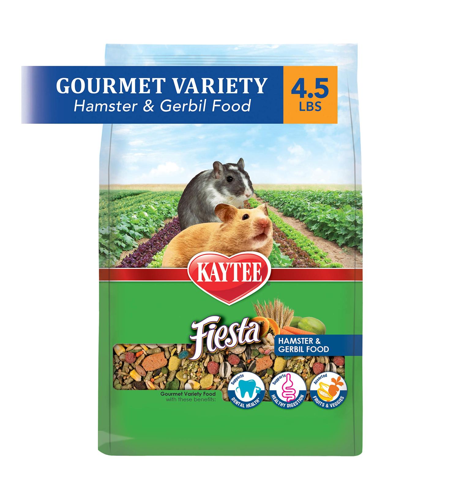 Kaytee Fiesta Hamster and Gerbil Food - 4.5 lbs | Nutritious Blend for Small Pets - Buy Online on GoSupps.com