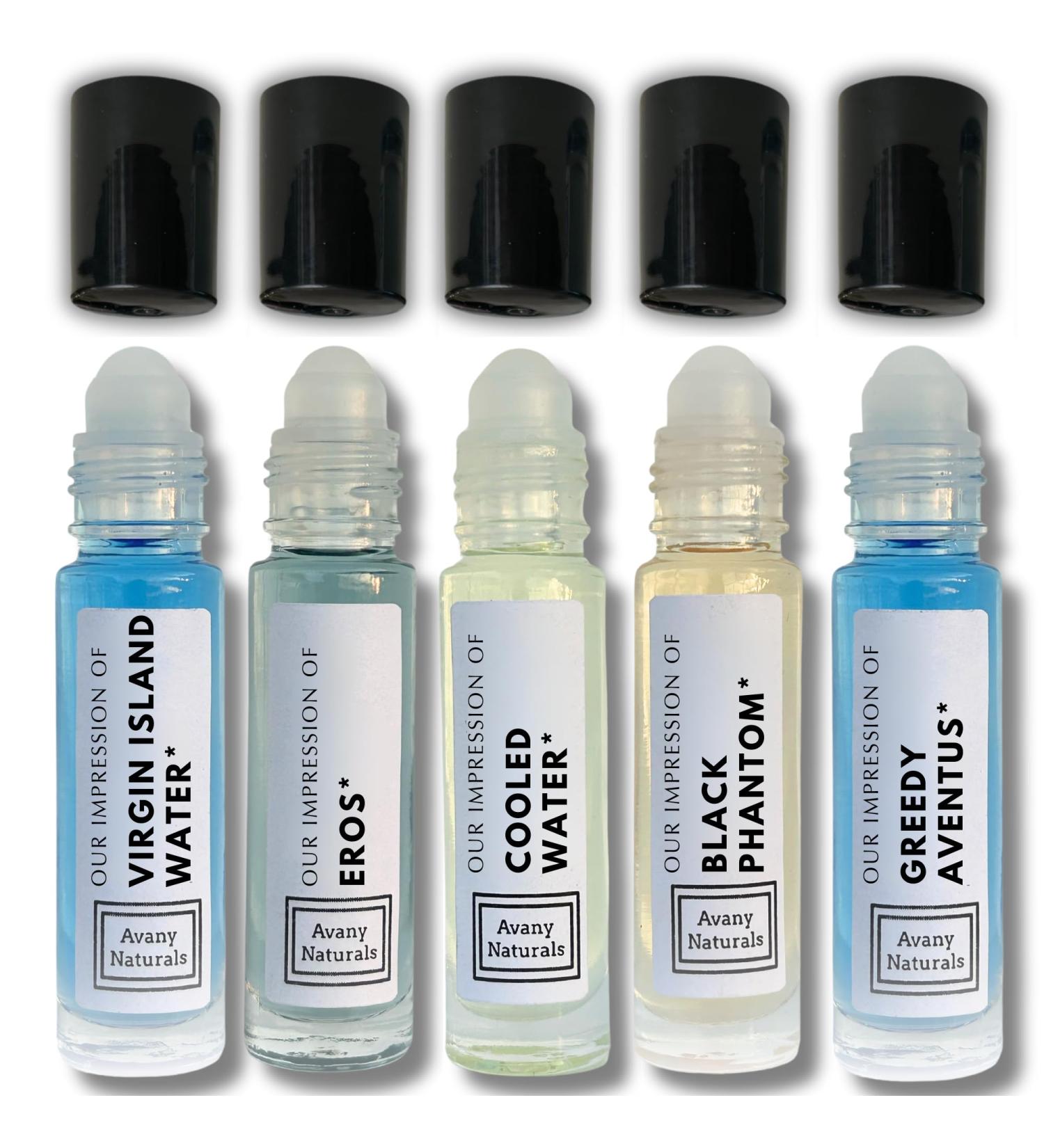 Mens Cologne Sampler Sets - Travel Size Perfume Scented Body Oil Alt Fragrances Replicant Perfume Roll on Mini Perfume Bottle for Man 5 pc (Fresh Vibes) - Buy Online on GoSupps.com