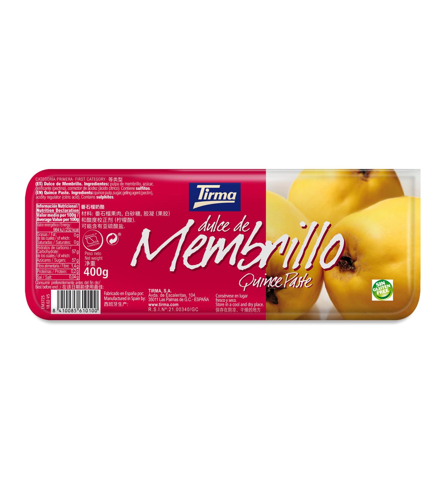 Tirma Quince Jam 400g | Gluten Free Quince Jelly | Non-GMO Quince Bar | Vegan Jam | Quince Rich in Vitamin C | Spread - Buy Online on GoSupps.com