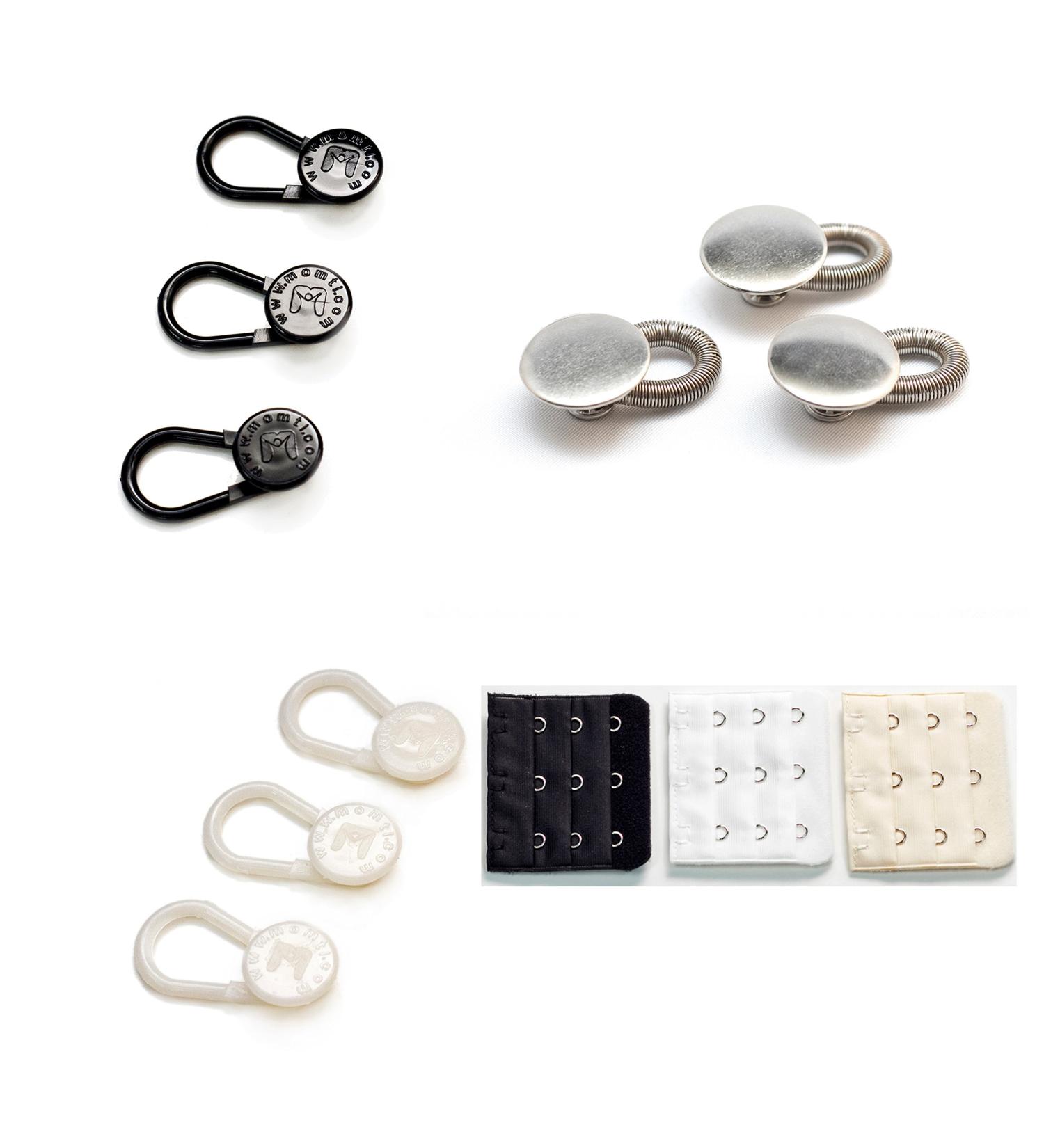 Button Pant & 3-Hook Bra Extender - Add Size to Your Clothing! (Variety 12-pack) - Buy Online on GoSupps.com