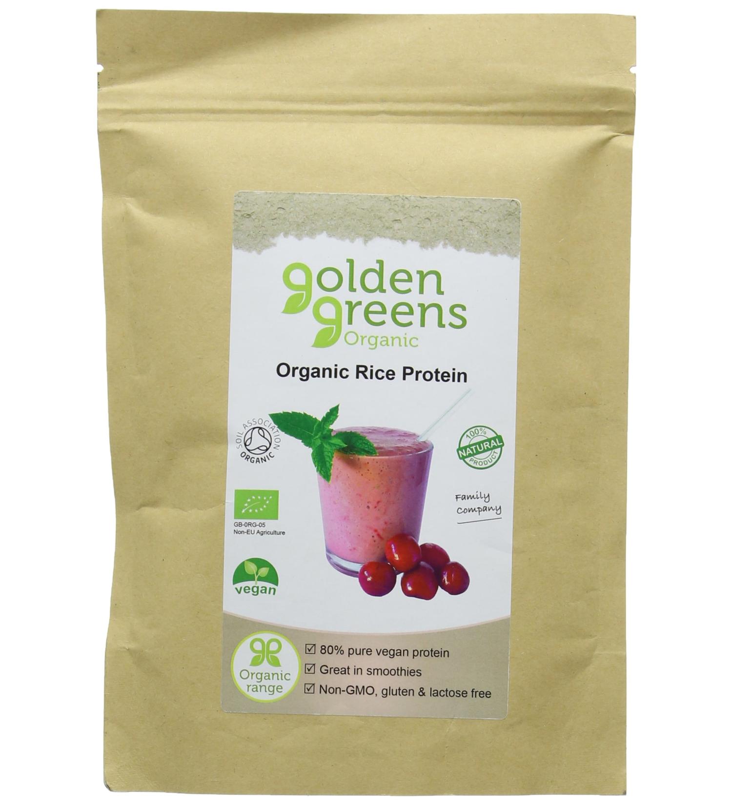 Organic Brown Rice Protein Powder 250g | Greens Organic | Vegan-friendly - Buy Online on GoSupps.com