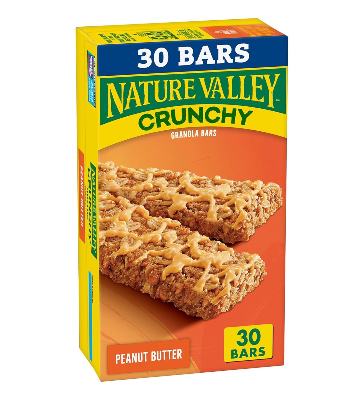 Nature Valley Barres granola croustillantes beurre d'arachide 15 carats 30 barres Beurre d'arachide 15 unit (Lot de 1) - Buy Online on GoSupps.com