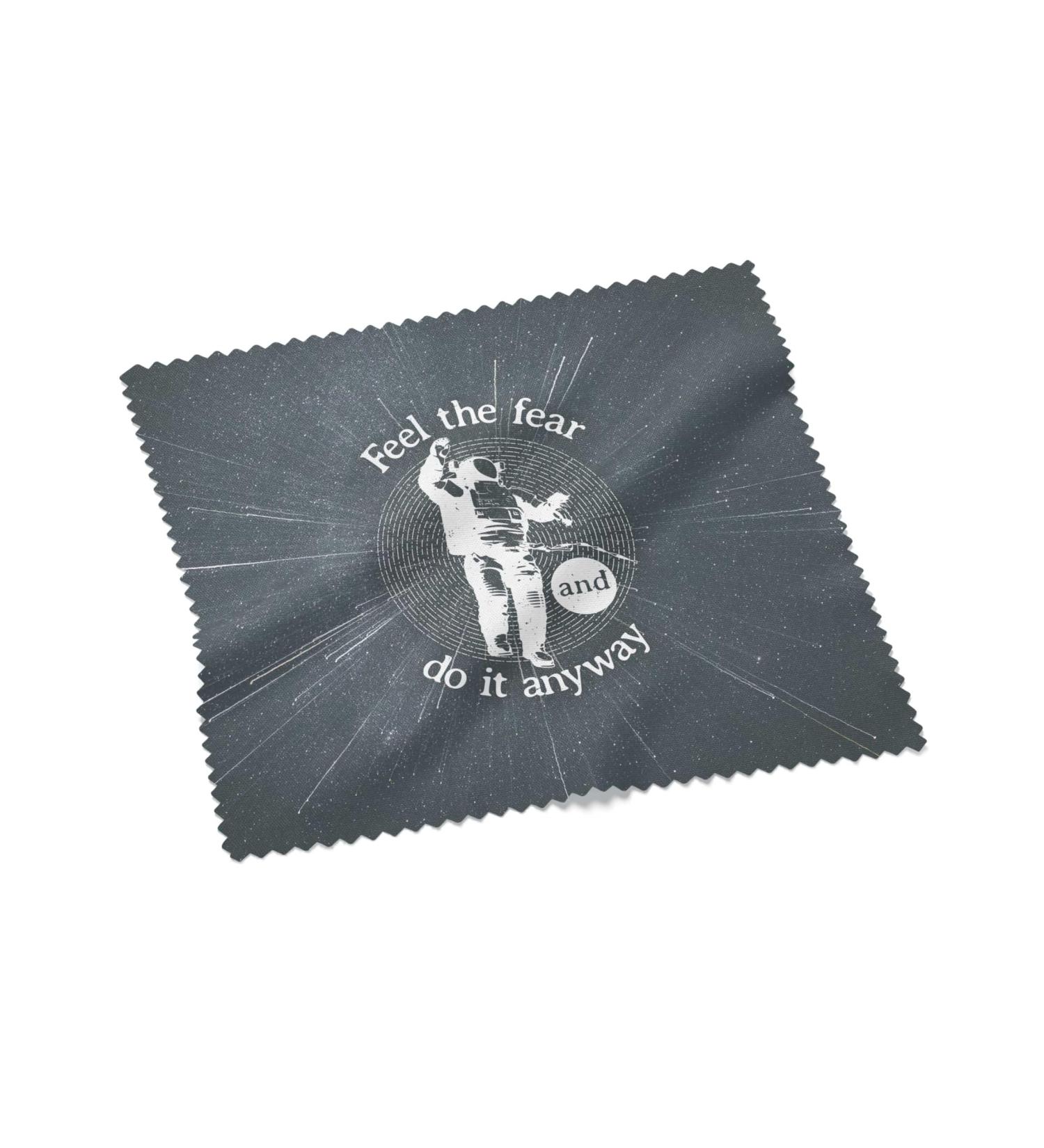 Urban Backwoods Feel The Fear And Do It Anyway Microfiber Cloth Glasses Cleaning Cloth