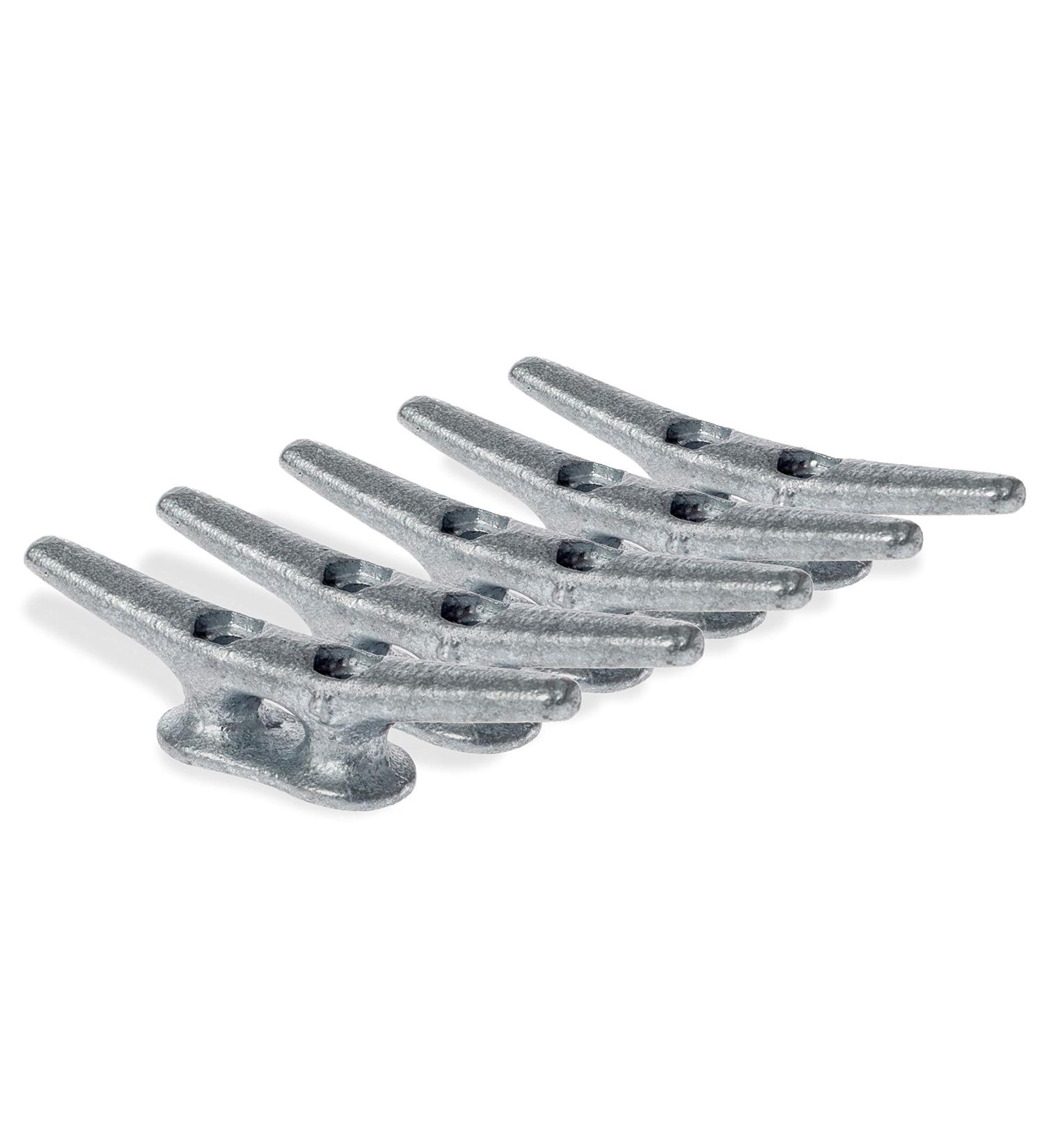 ZUJARA 4 inch Galvanized Iron Dock Cleats 5-Pack - Ideal for Marine or Decorative Use - Buy Online on GoSupps.com