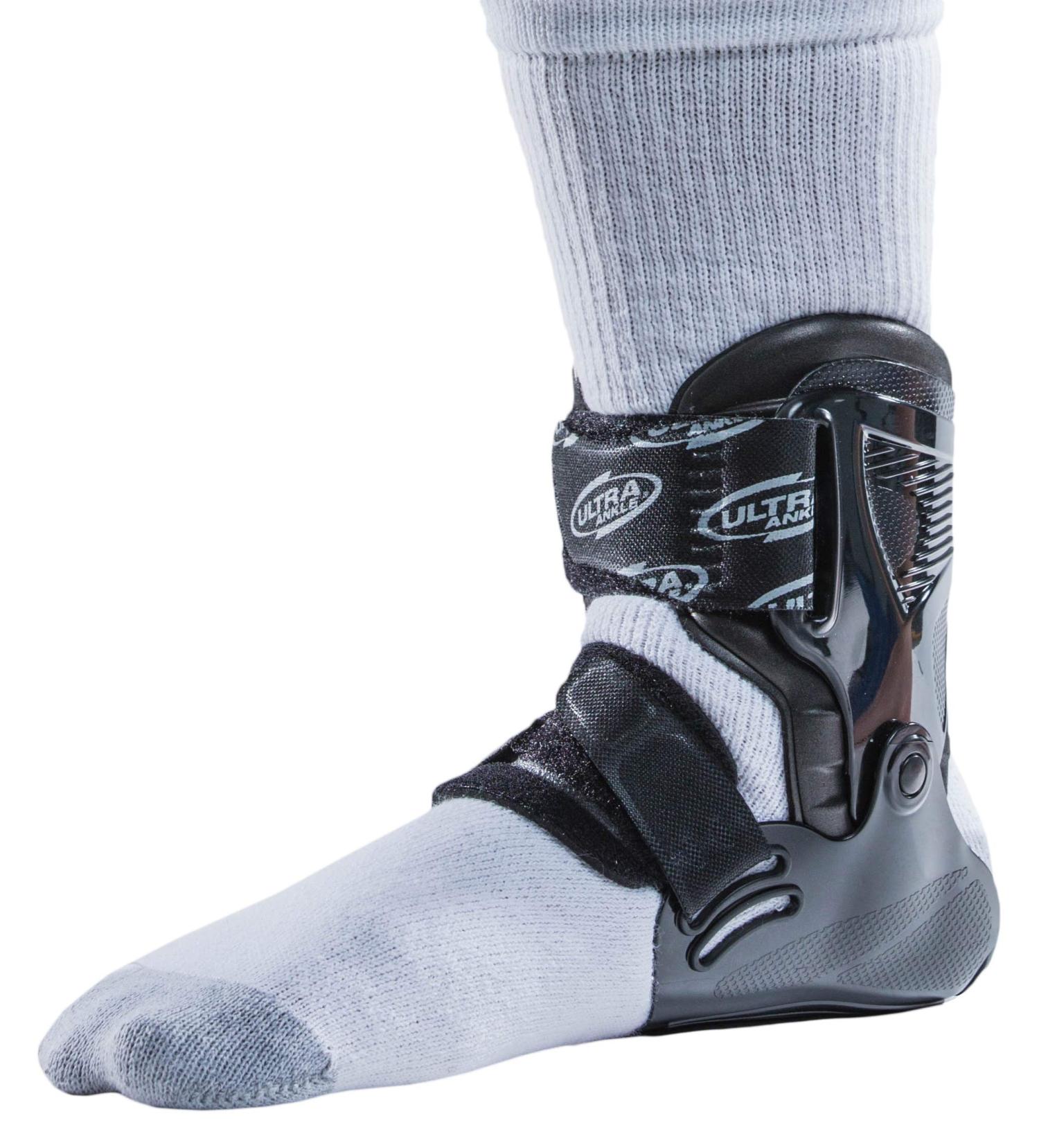 Ultra Zoom Ankle Brace - Supportive Brace for Athletes - Black (Small/Medium) - Buy Online on GoSupps.com