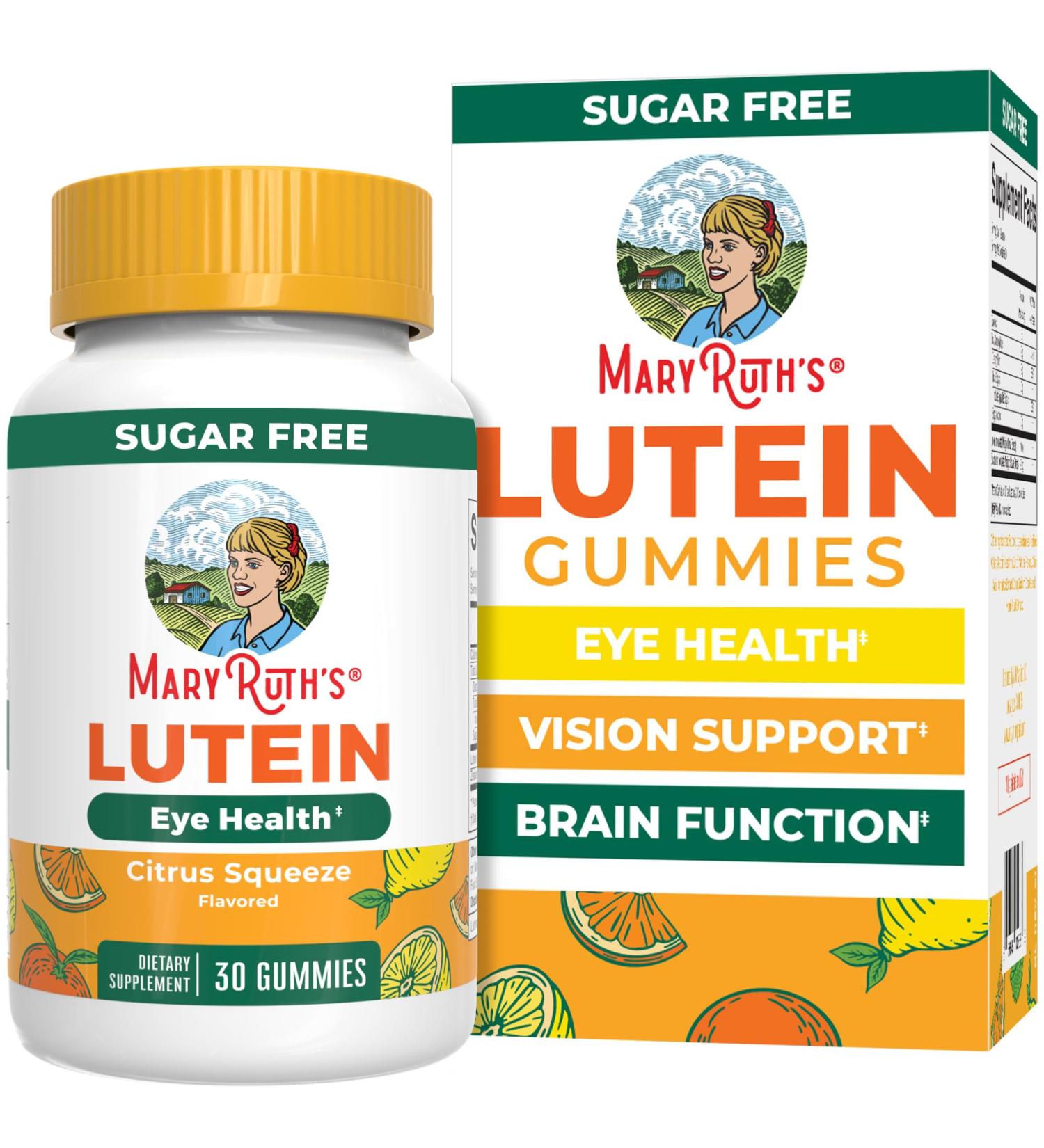MaryRuth s Lutein Gummies with Zeaxanthin | Lutein & Zeaxanthin Supplement | Eye Health | Blue Light Filtering | Vision Support | Adult Eye Supplement for Visual Function | Non-GMO & Vegan | 60 Count - Buy Online on GoSupps.com