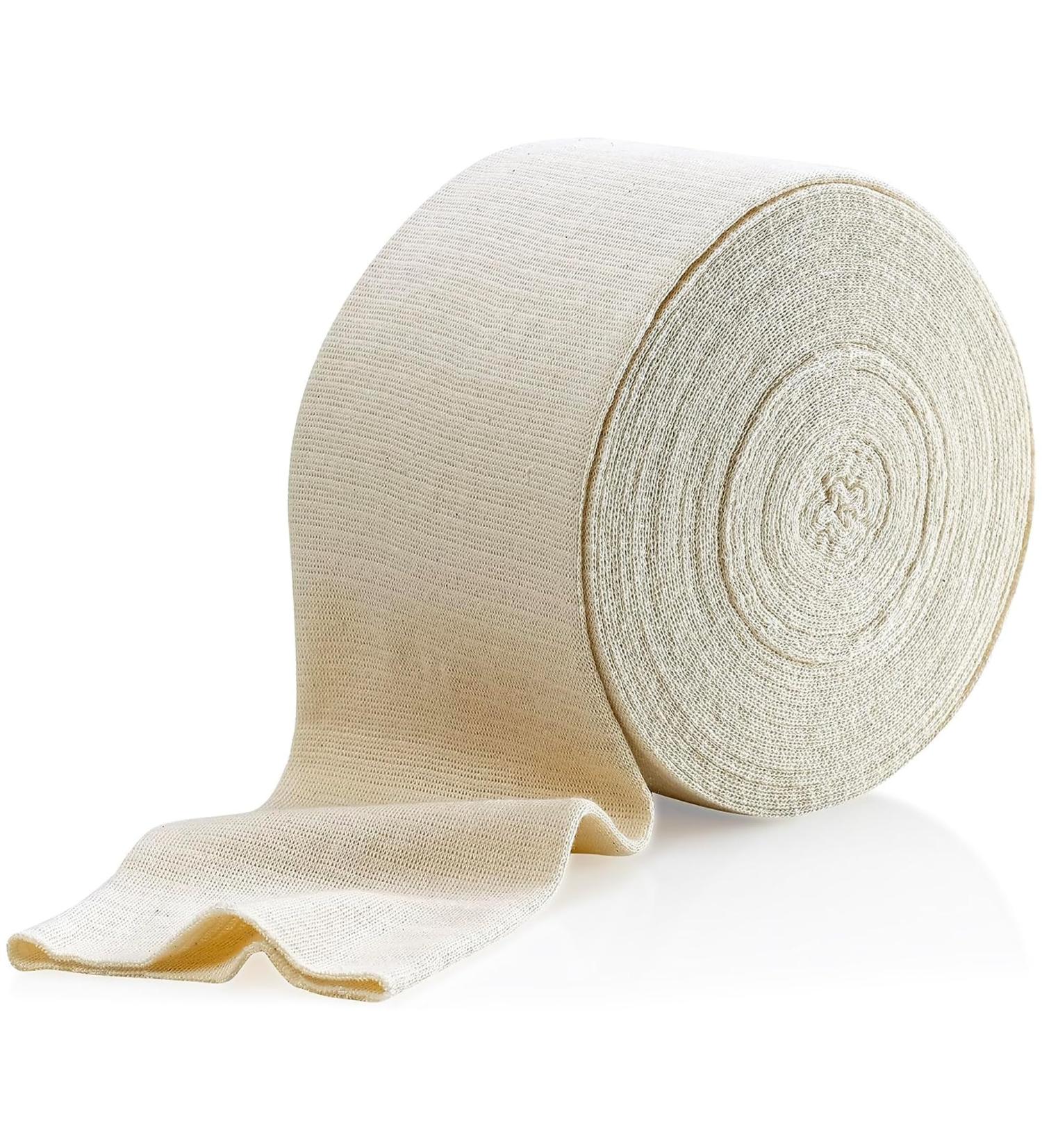 Large Knee & Medium Thigh Support Bandage - Elastic Tubular Bandage Size B 10M Box (2.5 X 33 feet) - Natural Color | Cotton Spandex - Buy Online on GoSupps.com
