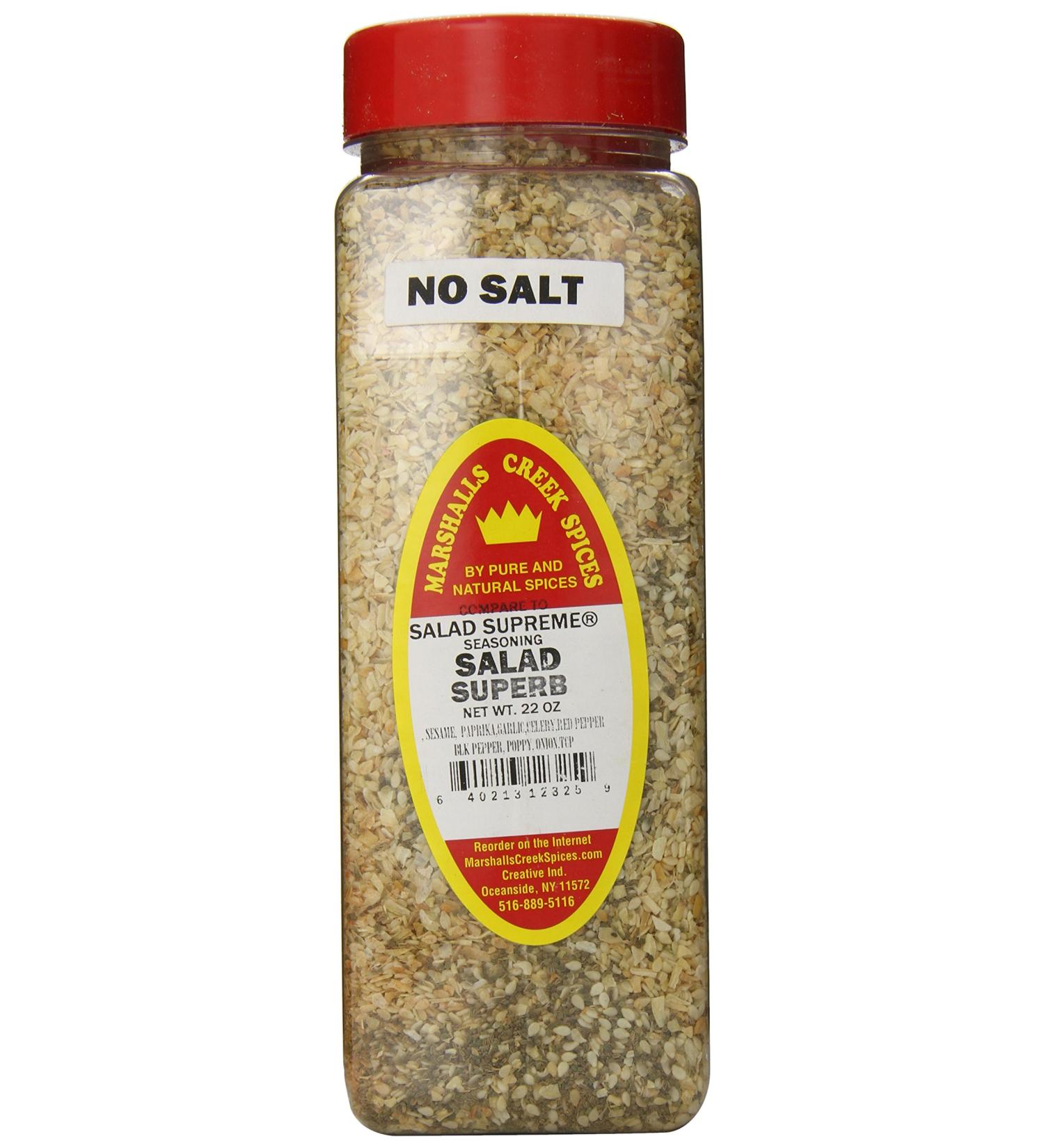 Marshalls Creek Spices Seasoning Salad Superb No Salt XL Size 22 Ounce - Buy Online on GoSupps.com