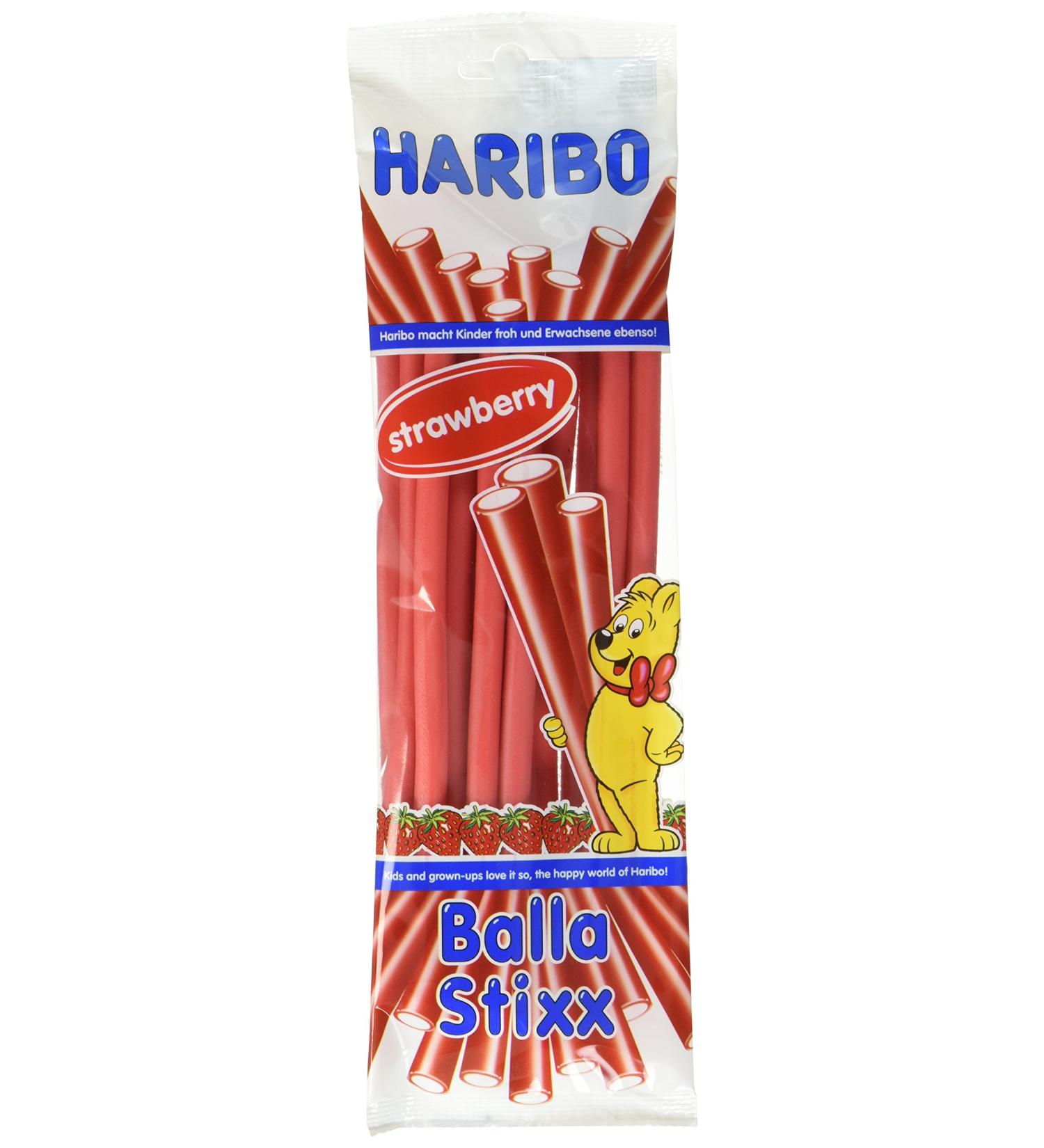 Haribo Balla Stixx Strawberry - 15 Pack (15 x 200g) | Shop Now for International Shipping - Buy Online on GoSupps.com