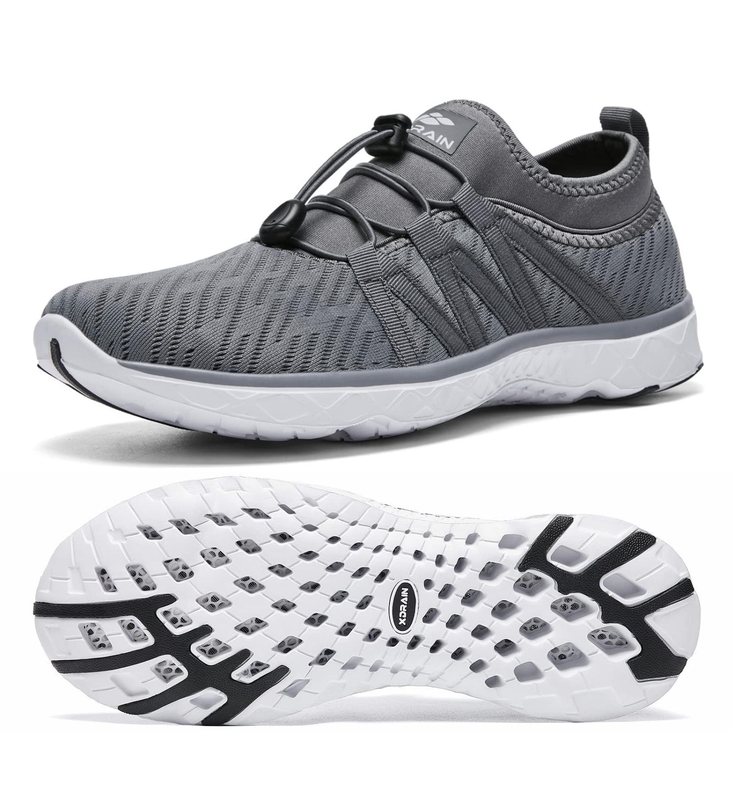 ALEADER Men's Quick Drying Aqua Water Shoes - Size 11, Dark Gray - Buy Online on GoSupps.com