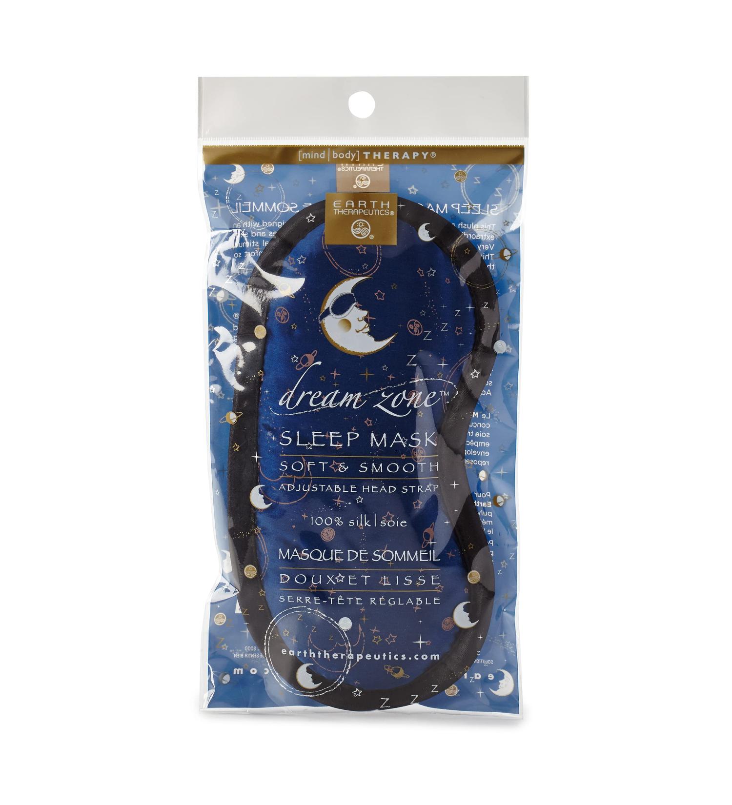 Earth Therapeutics Dream Zone Sleep Mask - Navy Blue for Comfortable and Peaceful Slumber - Buy Online on GoSupps.com