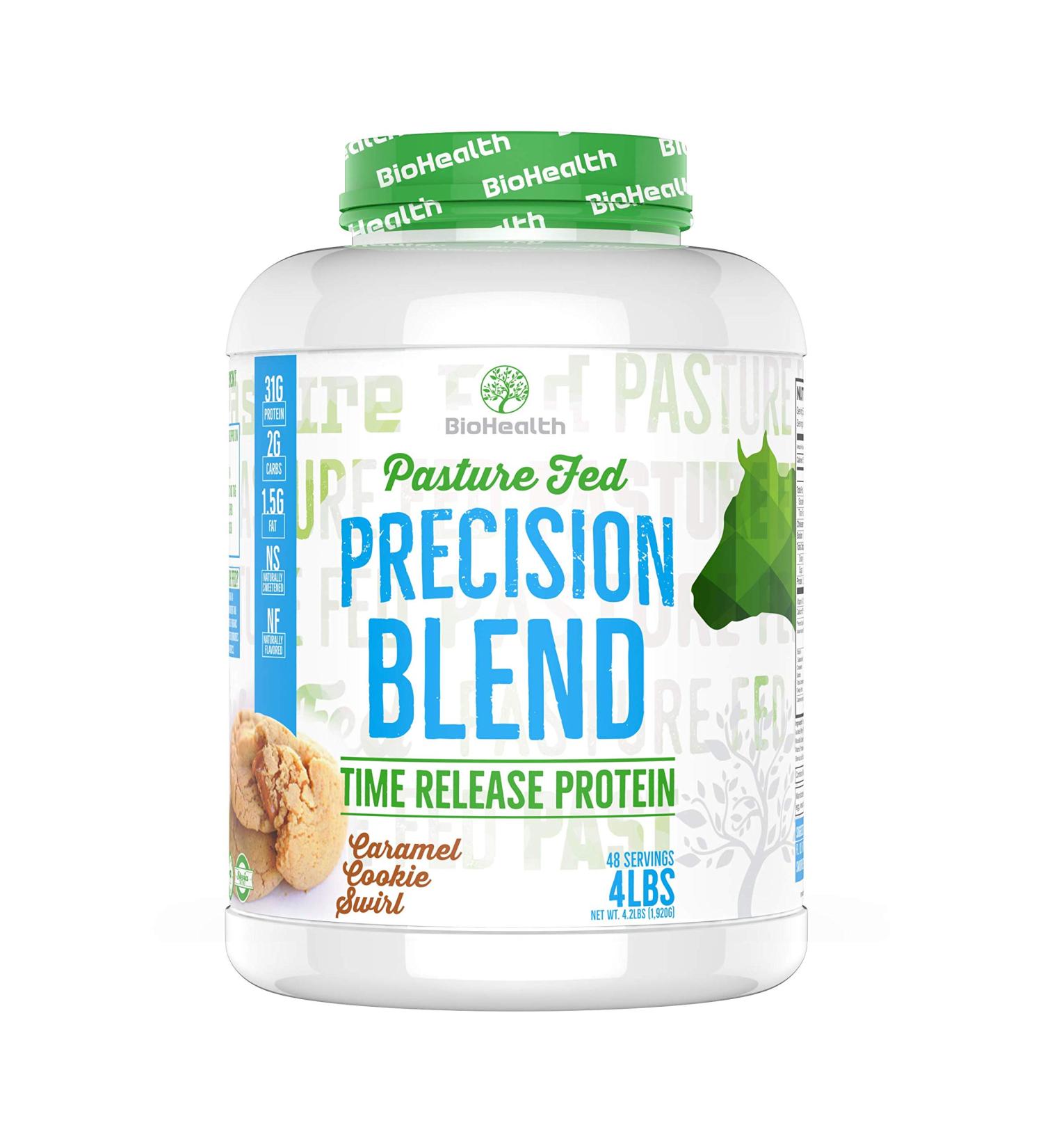 Precision Blend Caramel Cookie Swirl Whey Protein (4lb) - Time Release Protein for Optimal Muscle Recovery | International Shipping Available - Buy Online on GoSupps.com