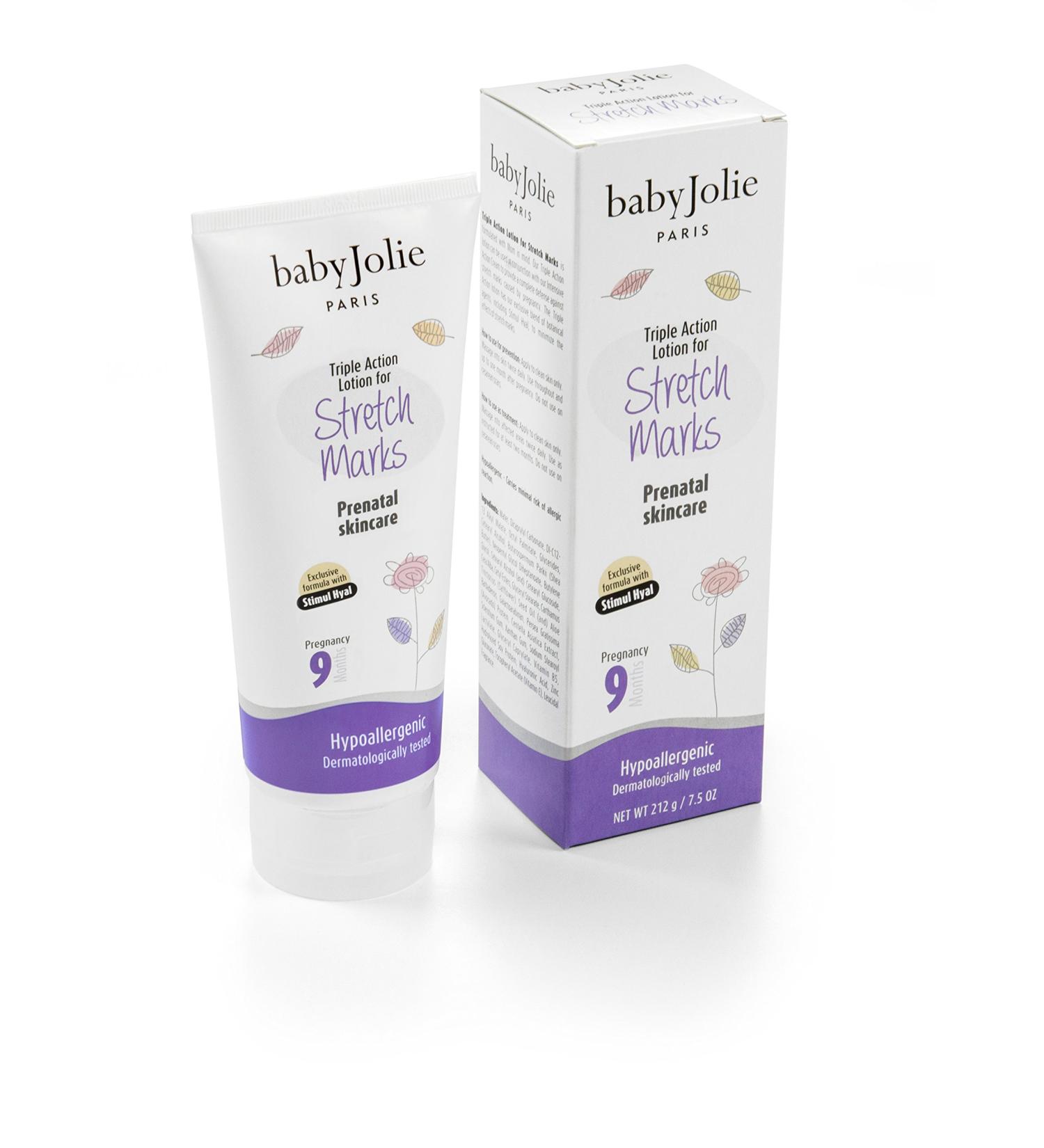 Baby Jolie Stretch Mark Cream for Pregnancy - Triple Action Lotion for Prevention - Buy Online on GoSupps.com