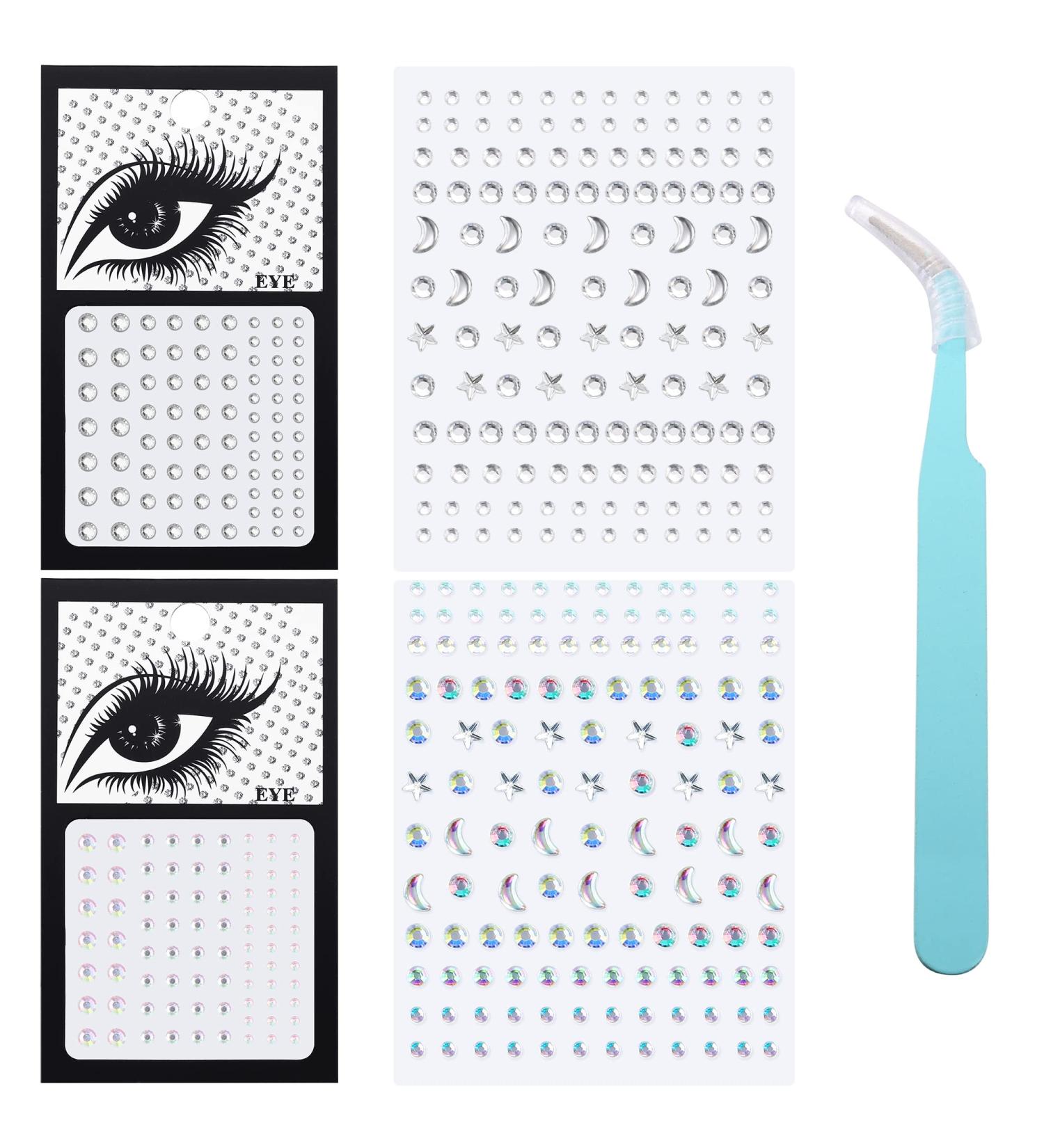 Besteel Moon Star Face Jewels - Glitter Rhinestones for Makeup, Body & Nail Art - Body Jewelry for Women - Buy Online on GoSupps.com