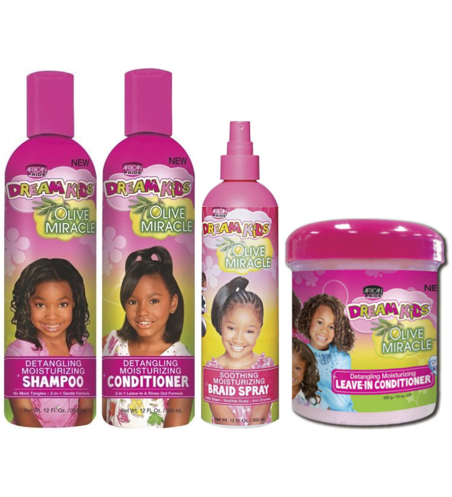 African Pride - Dream Kids Shampooing D m lant Apr s-shampoing Spray Braid & Apr s-shampooing sans rin age - Buy Online on GoSupps.com