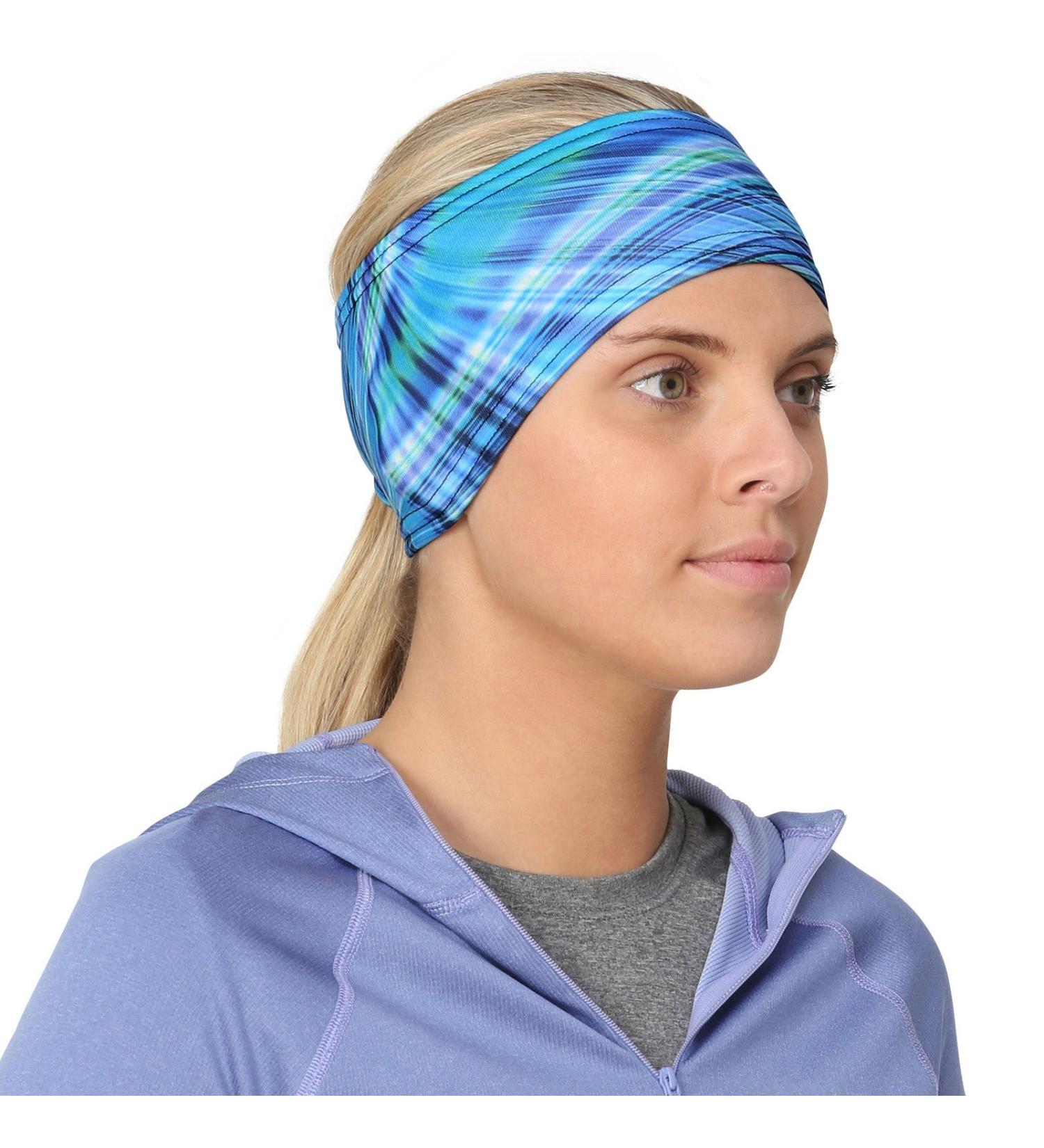 TrailHeads Women's Print Ponytail Headband Made in USA - deep dive blue - Buy Online on GoSupps.com