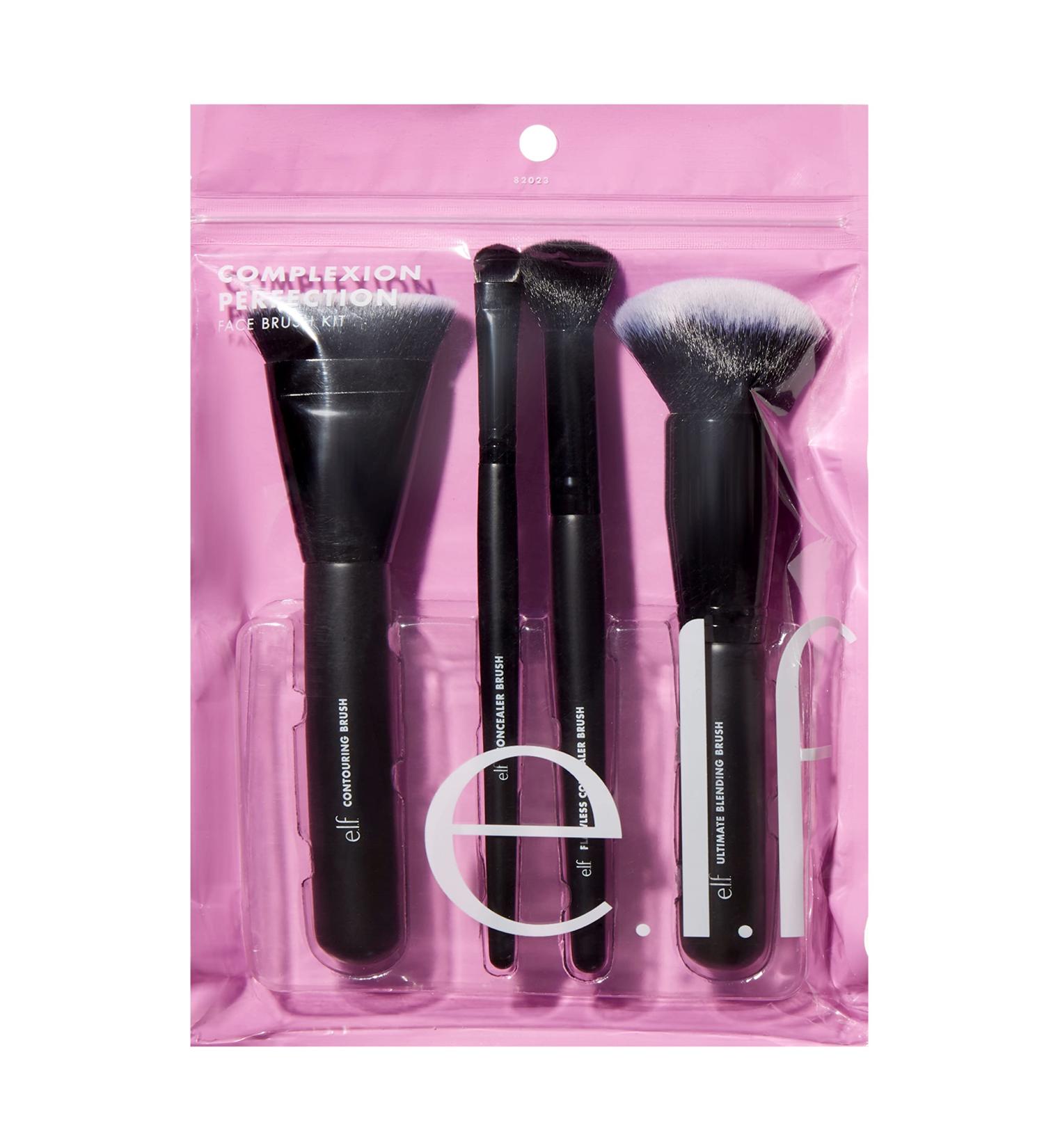 e.l.f. Complexion Perfection Brush Kit - 4 Piece Set | Synthetic Brushes - Buy Online on GoSupps.com