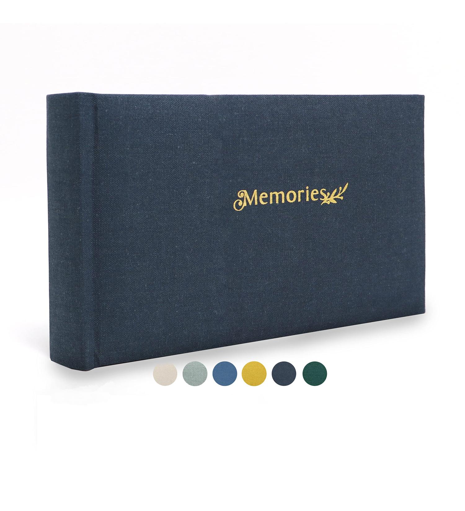 Holoary Small 4x6 Photo Album - Linen Hardcover - Holds 50 Photos - Navy Blue - Ideal for Wedding, Family Pictures, Gifts - Mini Brag Book Baby Album - Buy Online on GoSupps.com