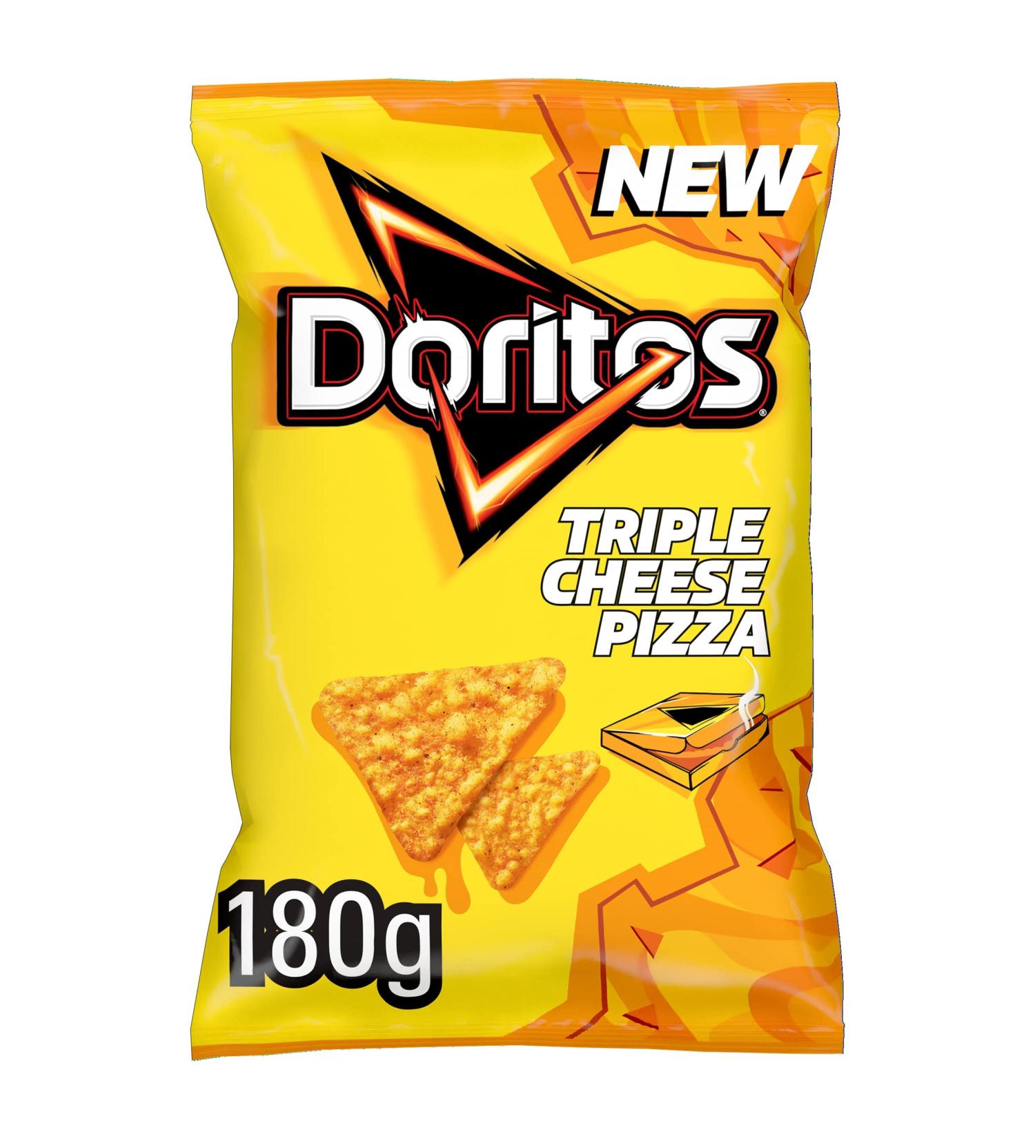 Doritos Triple Cheese Pizza 180g - Cheesy Snack for Pizza Lovers - Buy Online on GoSupps.com