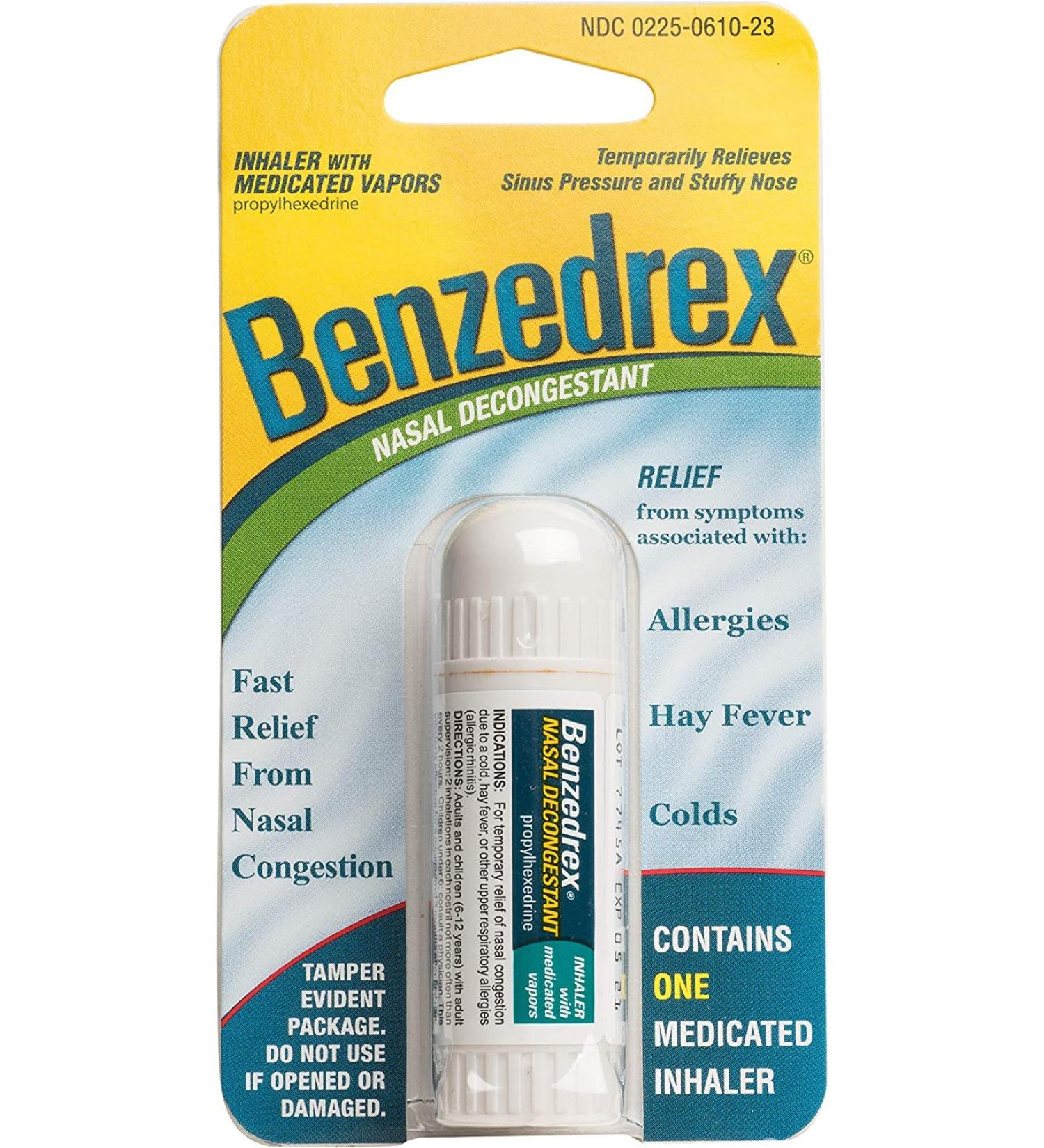 Benzedrex Vapor Inhaler - 5 Pack - Buy Online on GoSupps.com